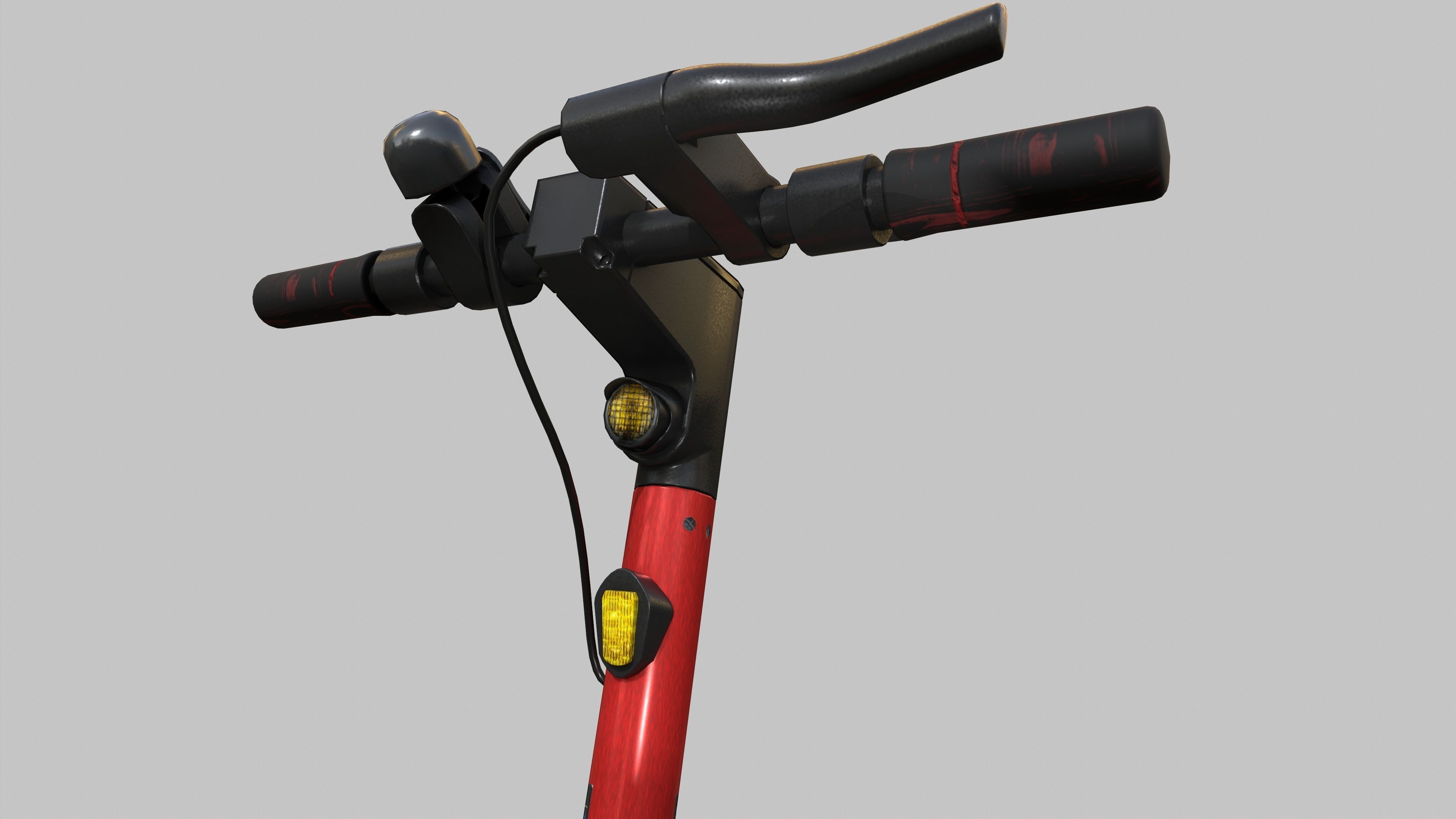 Electric Scooter Low-poly 3D model_11