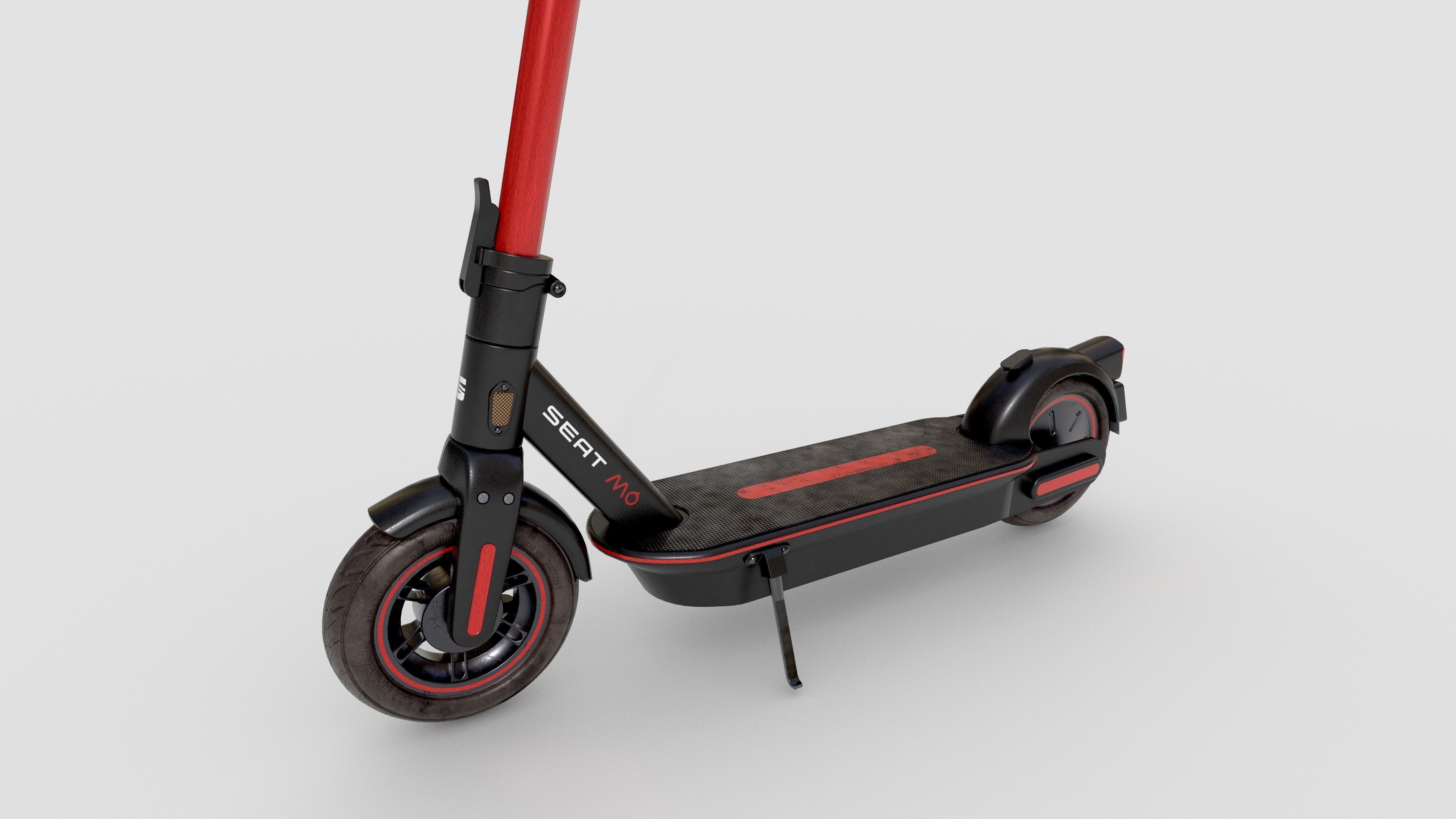 Electric Scooter Low-poly 3D model_5