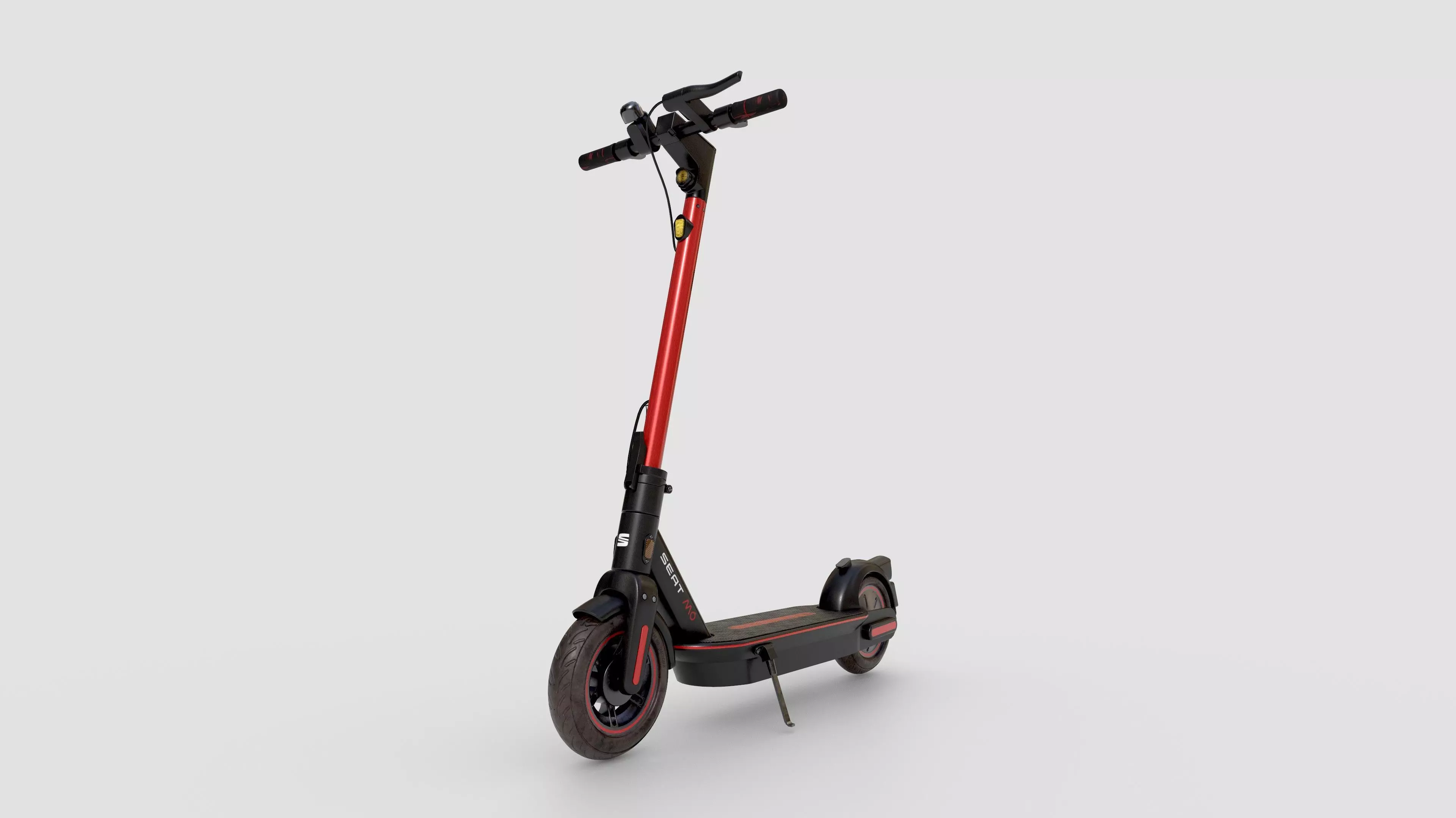 Electric Scooter Low-poly 3D model_0