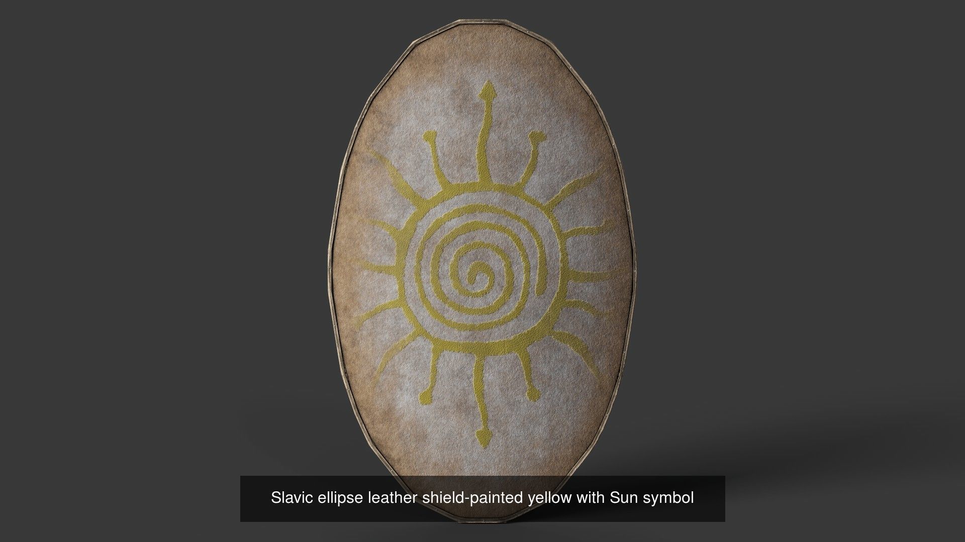 Slavic ellipse shields 40 pieces 3D Model Collection_20