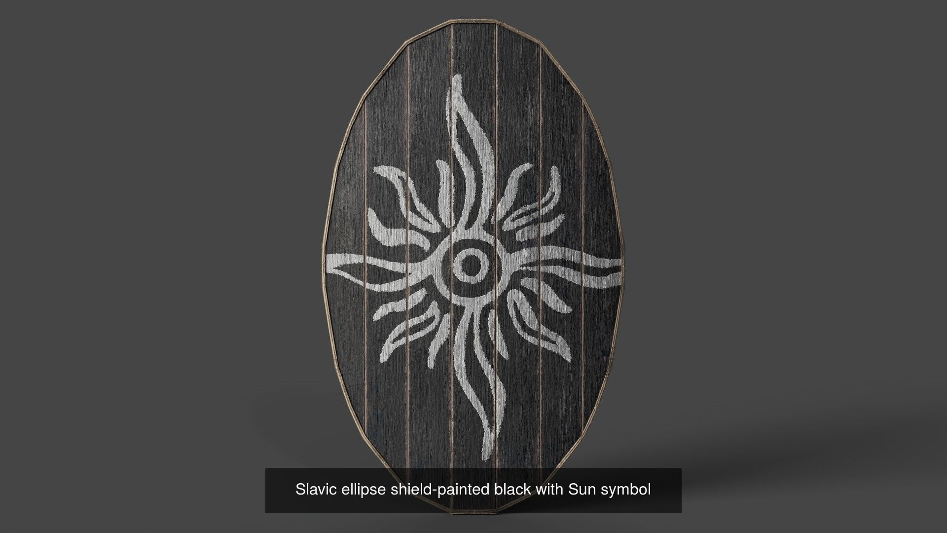 Slavic ellipse shields 40 pieces 3D Model Collection_43