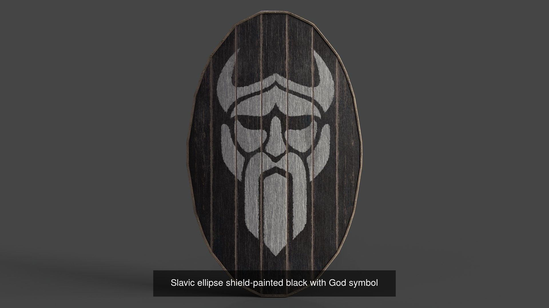 Slavic ellipse shields 40 pieces 3D Model Collection_36