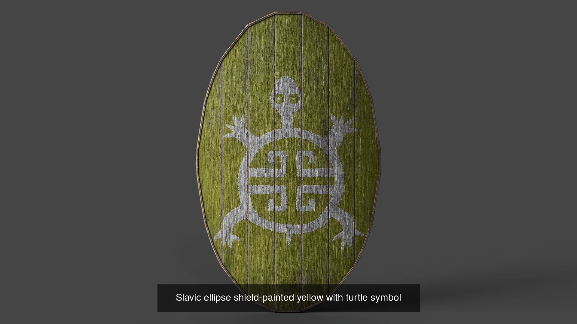 Slavic ellipse shields 40 pieces 3D Model Collection_44