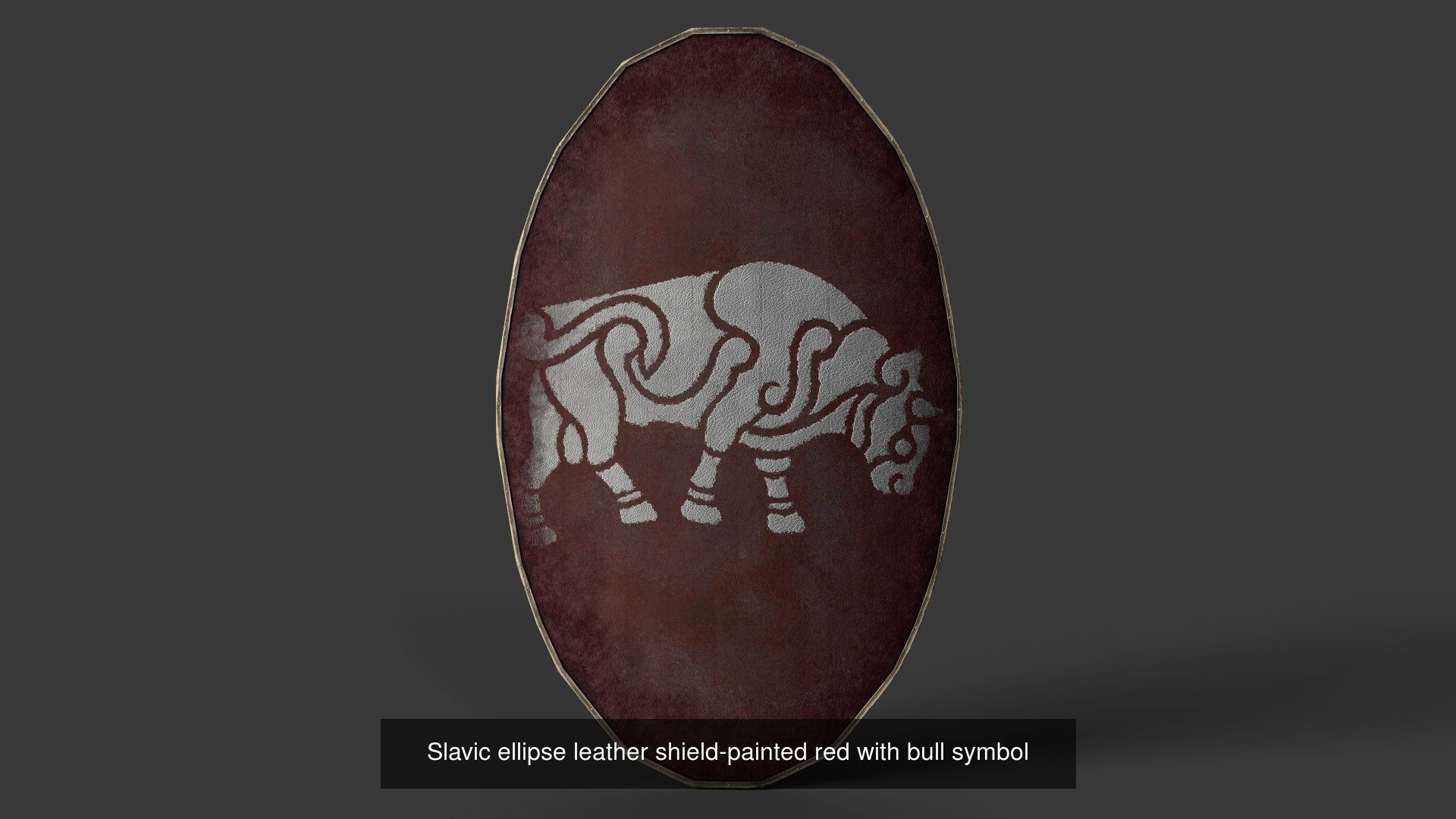 Slavic ellipse shields 40 pieces 3D Model Collection_18