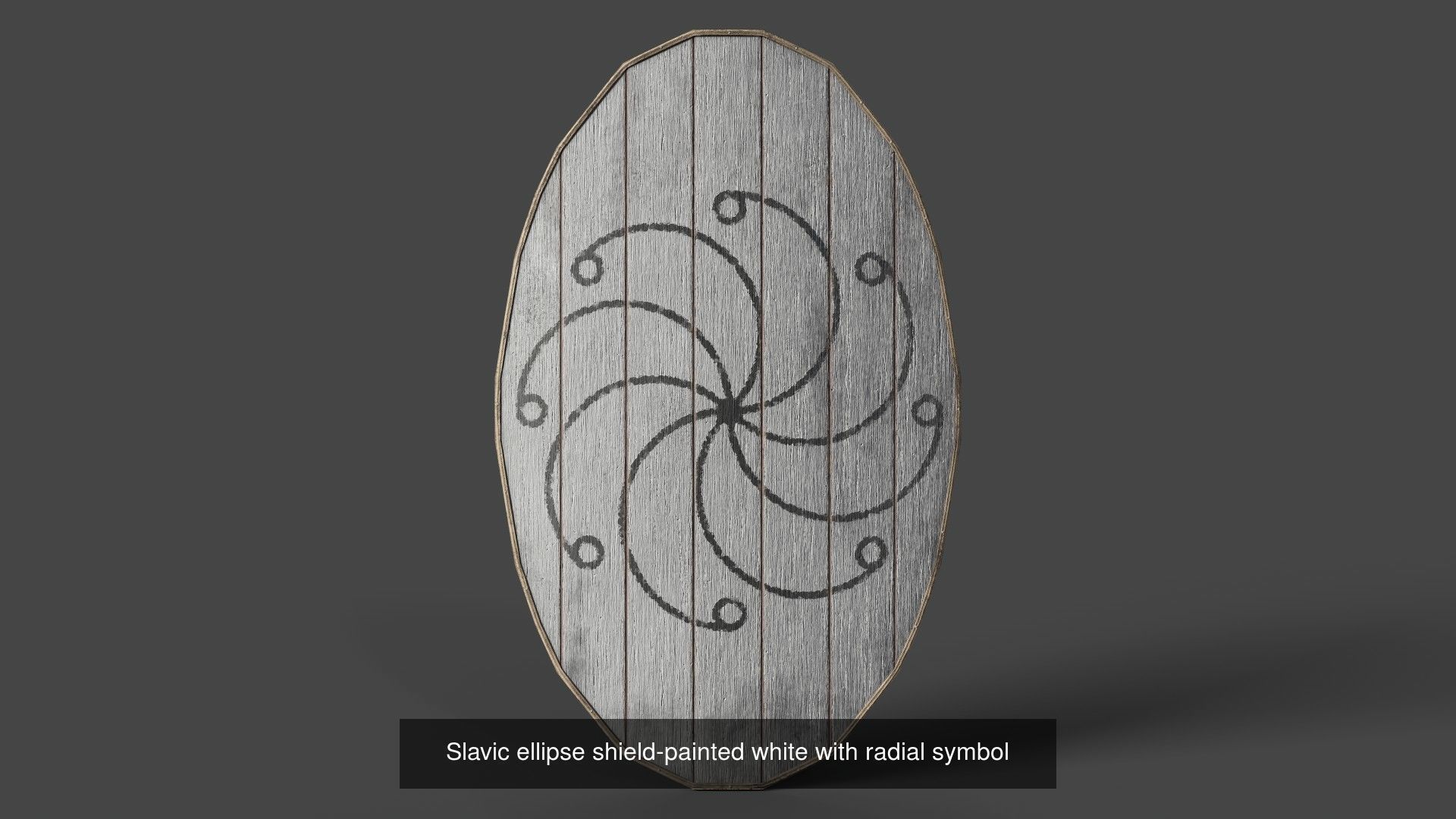 Slavic ellipse shields 40 pieces 3D Model Collection_40