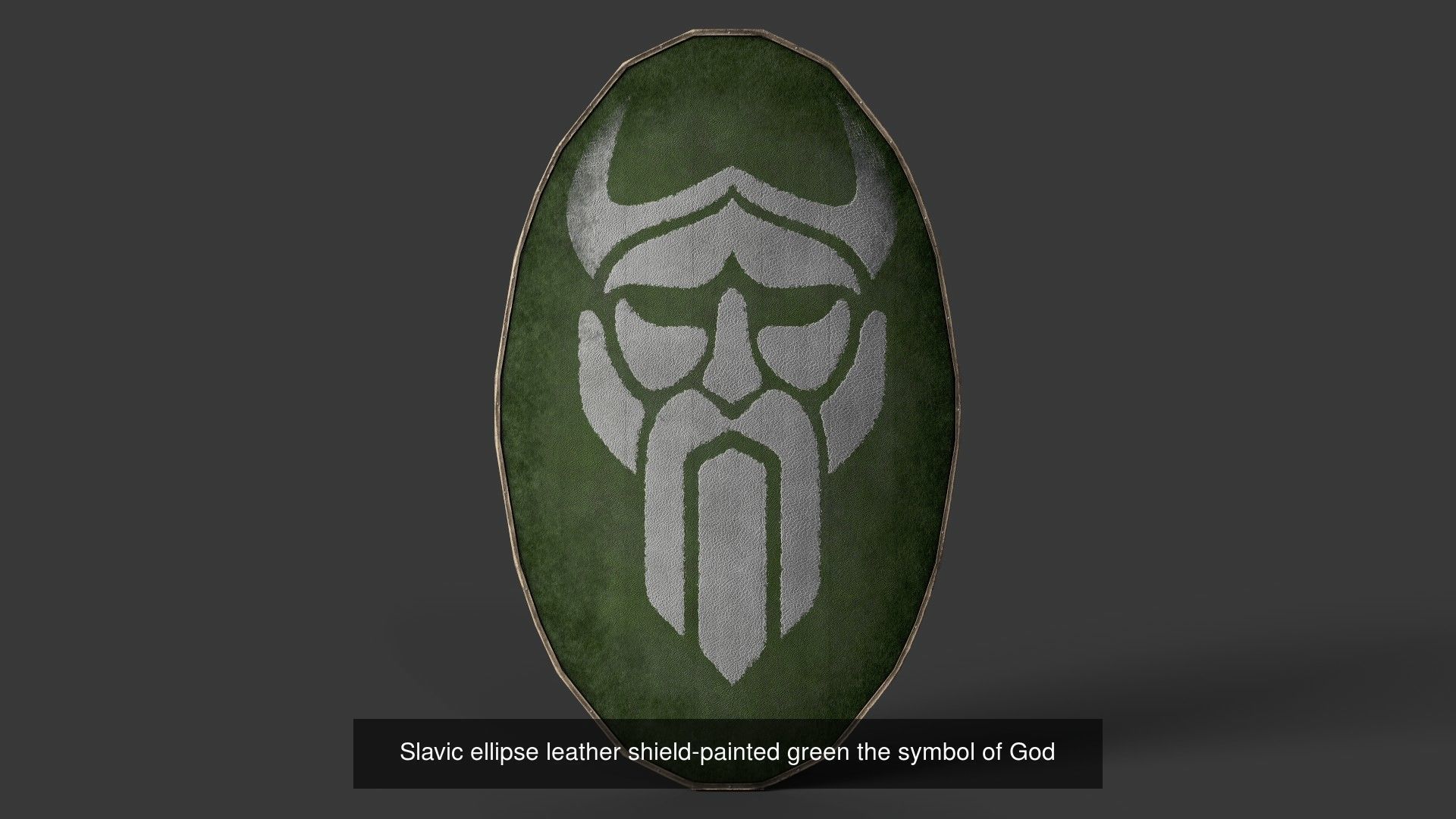 Slavic ellipse shields 40 pieces 3D Model Collection_19