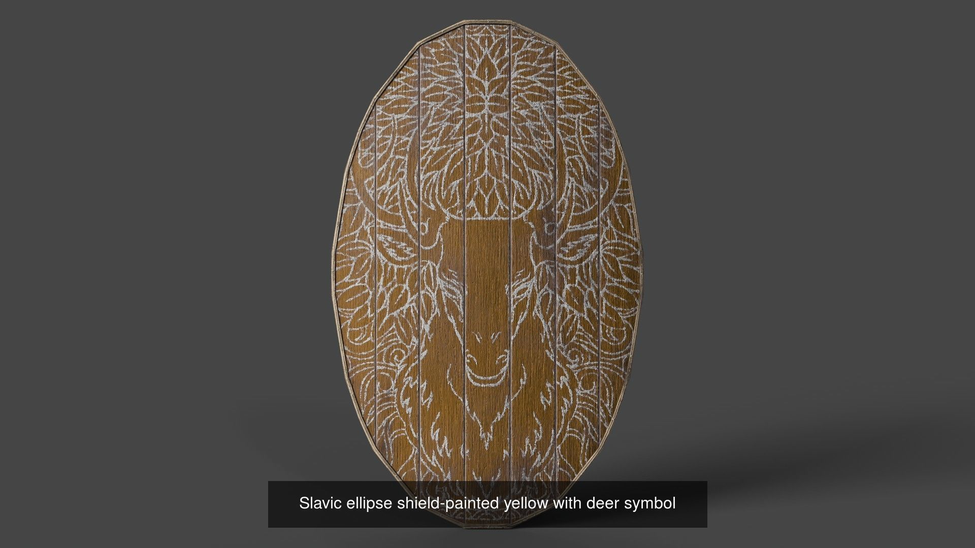 Slavic ellipse shields 40 pieces 3D Model Collection_39