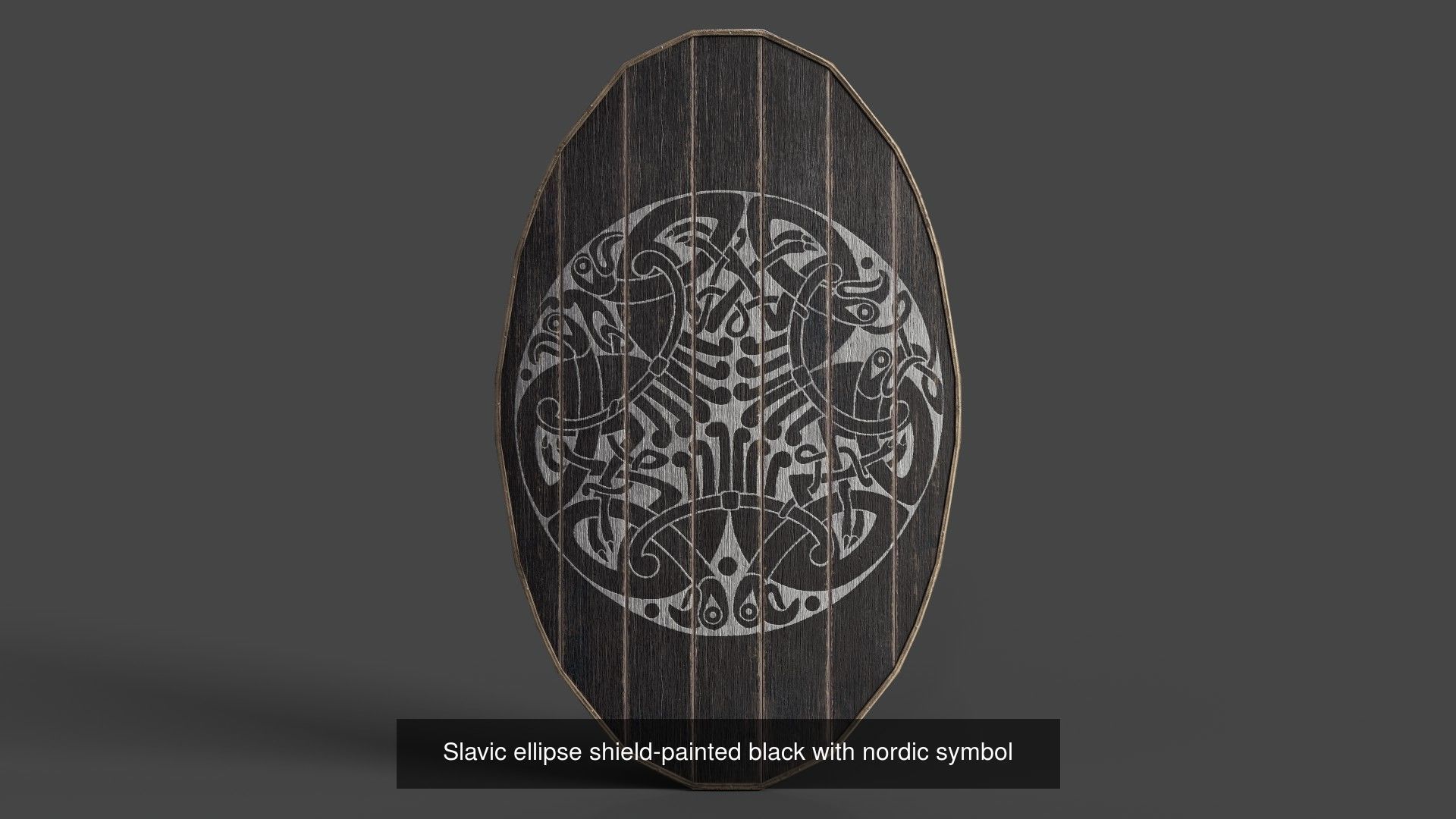 Slavic ellipse shields 40 pieces 3D Model Collection_50