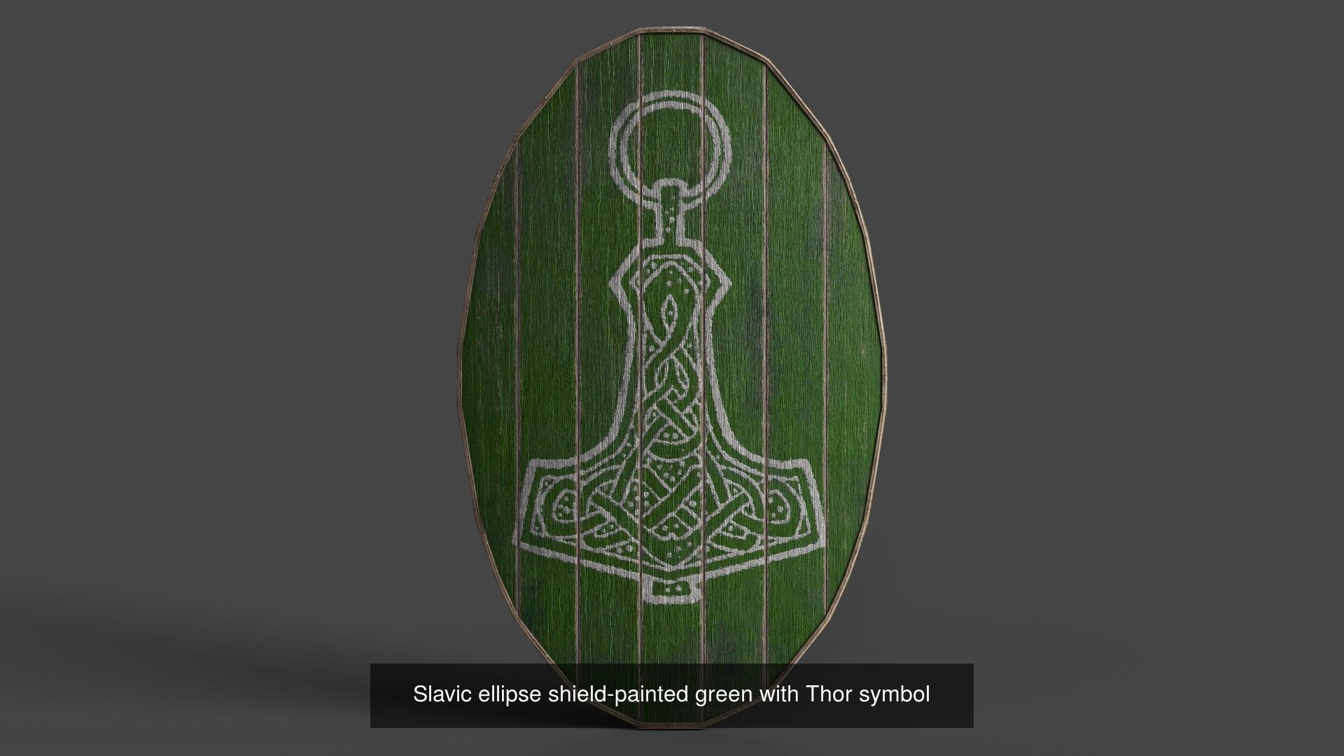 Slavic ellipse shields 40 pieces 3D Model Collection_34