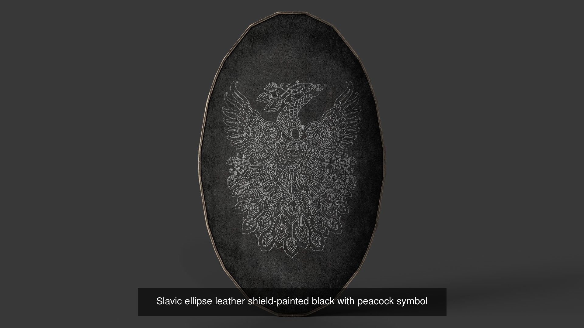 Slavic ellipse shields 40 pieces 3D Model Collection_29