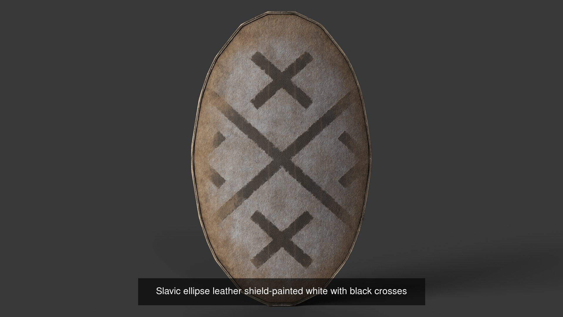 Slavic ellipse shields 40 pieces 3D Model Collection_16