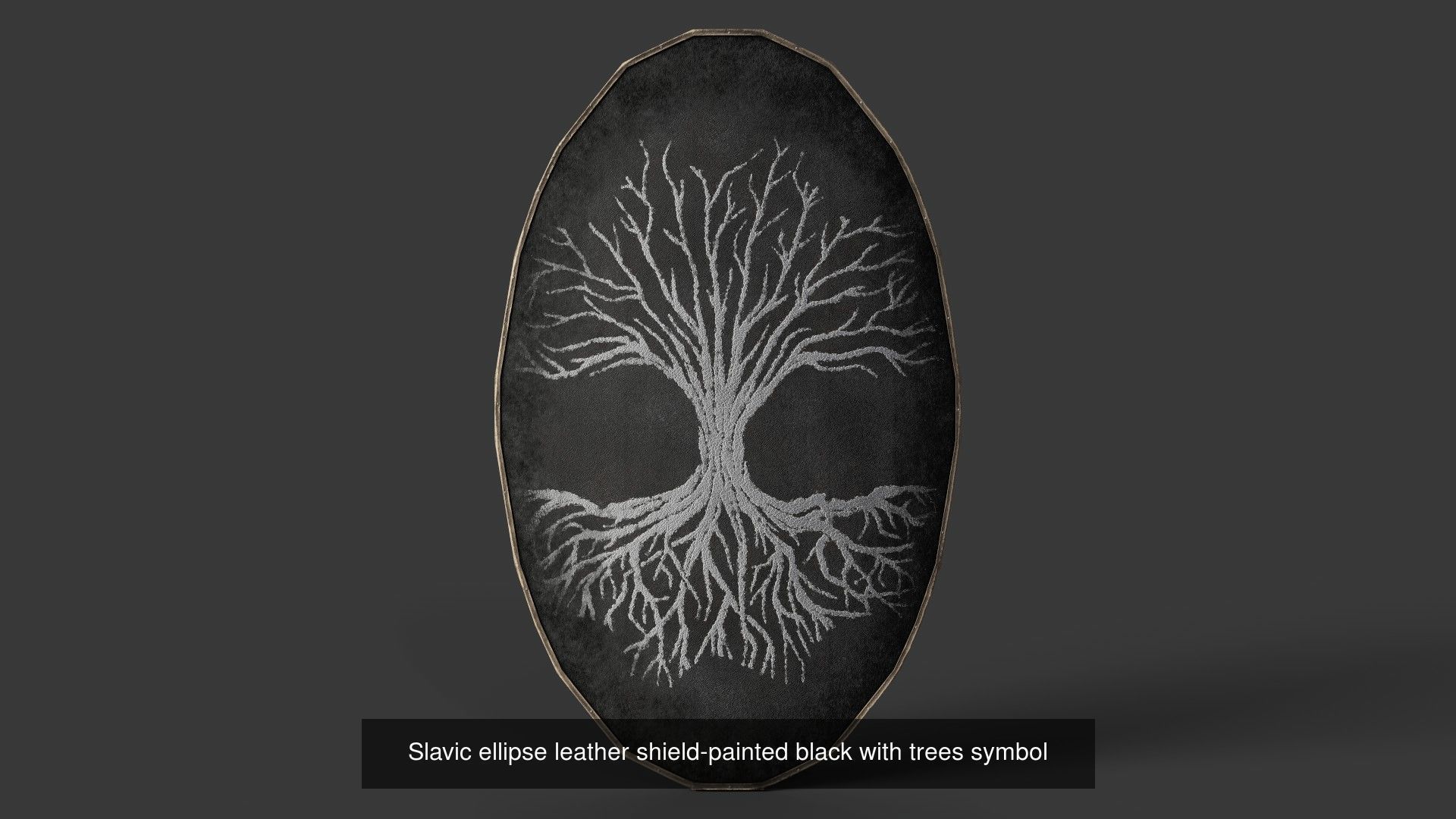 Slavic ellipse shields 40 pieces 3D Model Collection_21