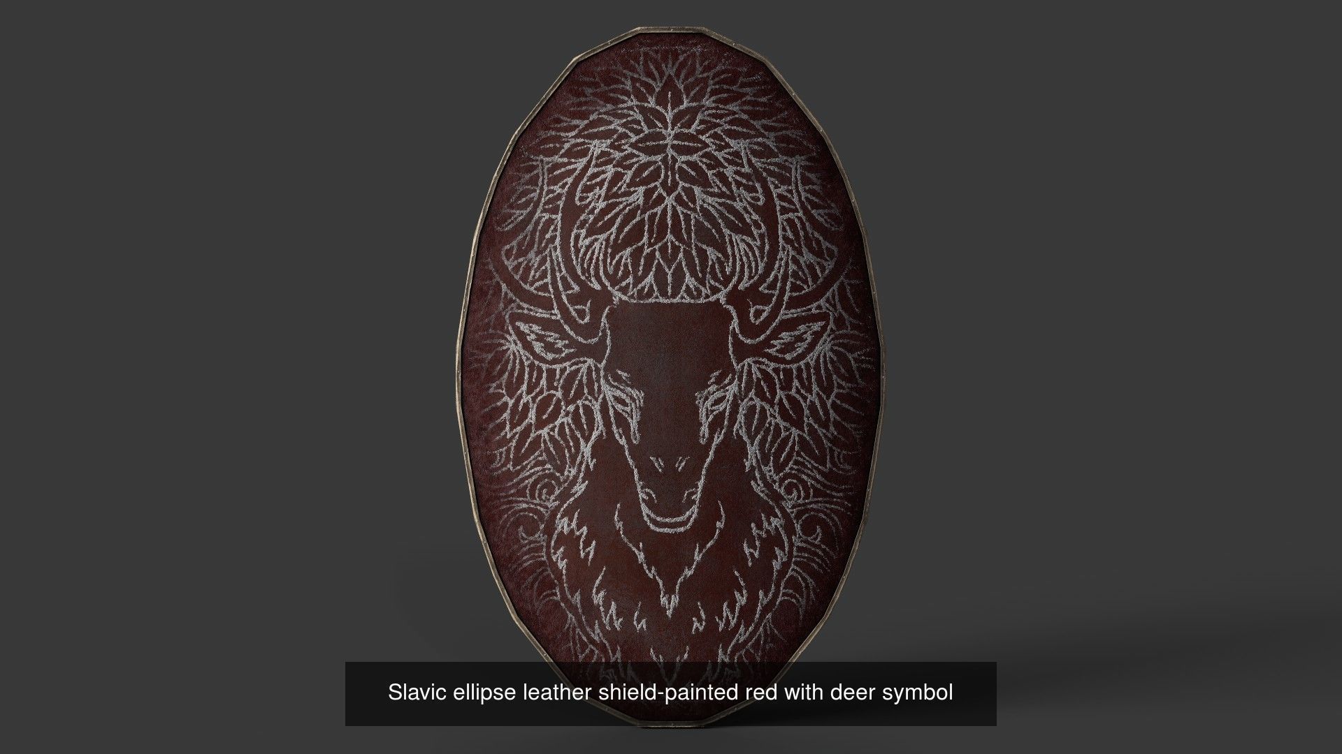 Slavic ellipse shields 40 pieces 3D Model Collection_22