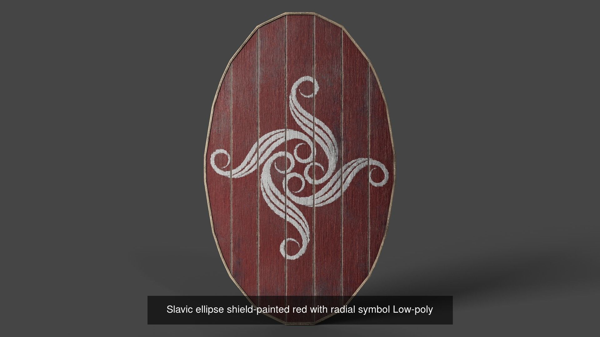 Slavic ellipse shields 40 pieces 3D Model Collection_42