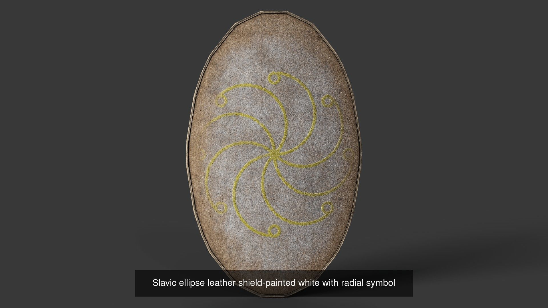 Slavic ellipse shields 40 pieces 3D Model Collection_24