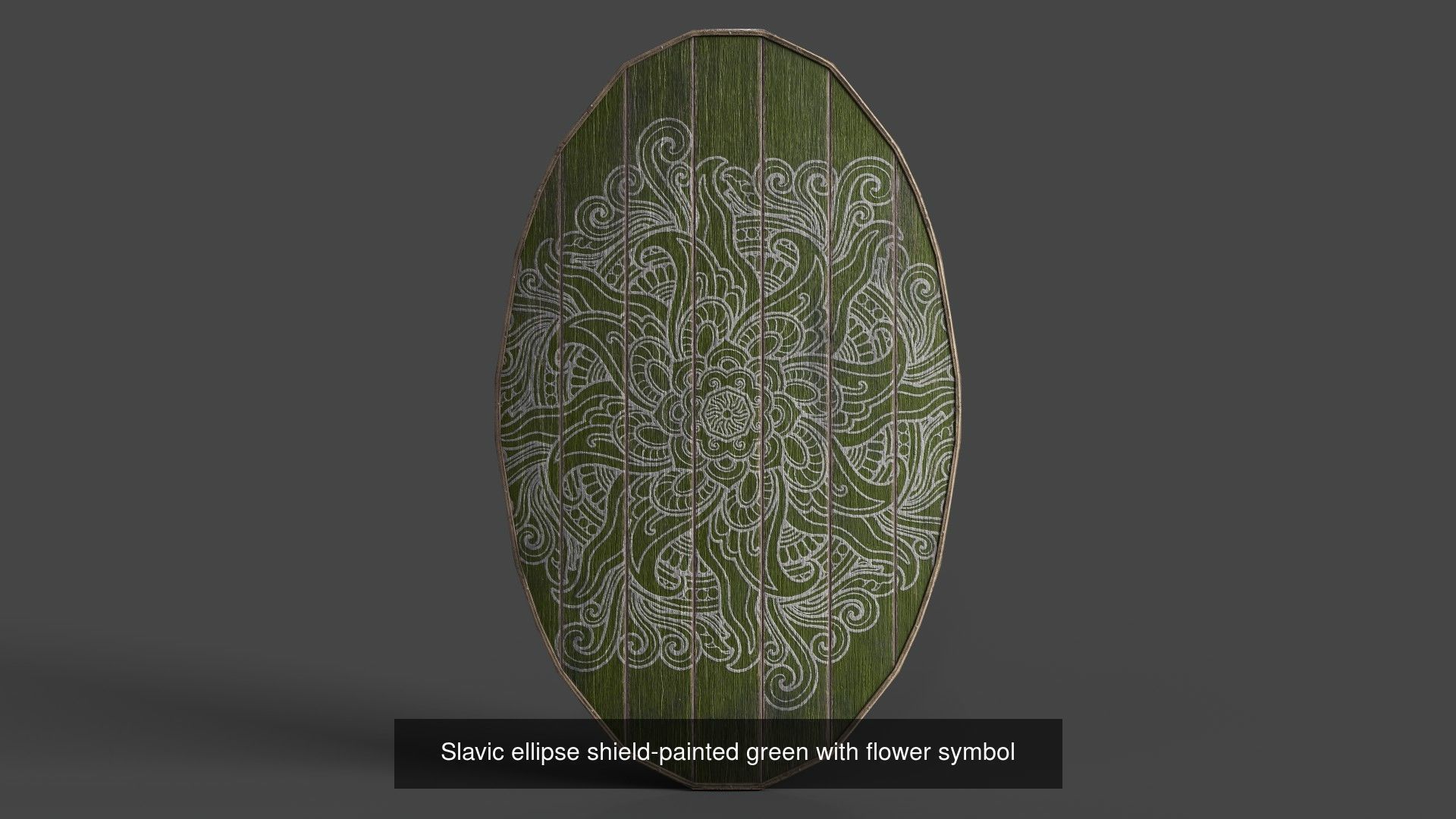 Slavic ellipse shields 40 pieces 3D Model Collection_48