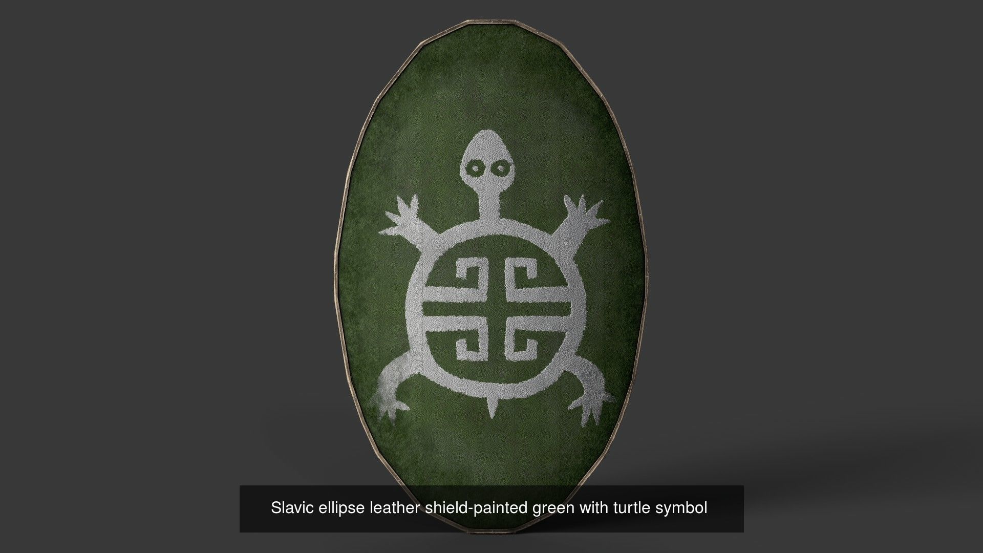 Slavic ellipse shields 40 pieces 3D Model Collection_27