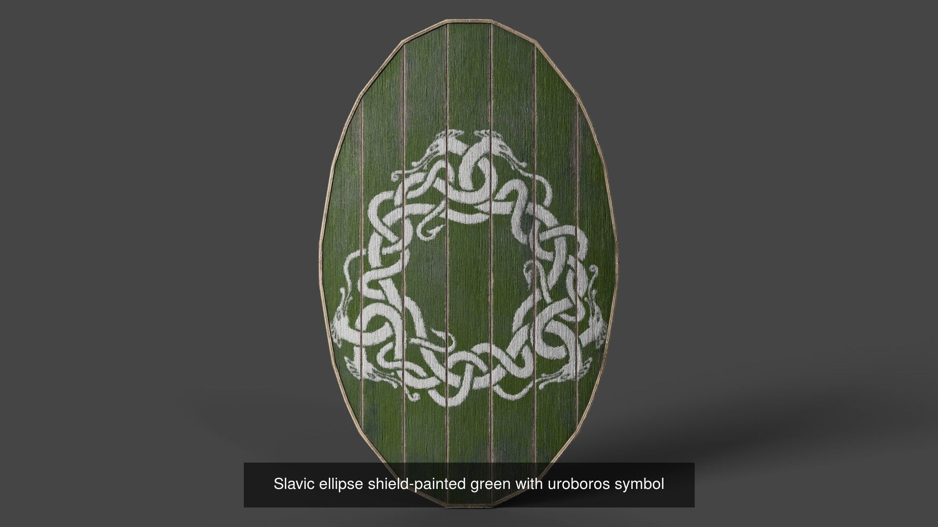 Slavic ellipse shields 40 pieces 3D Model Collection_41