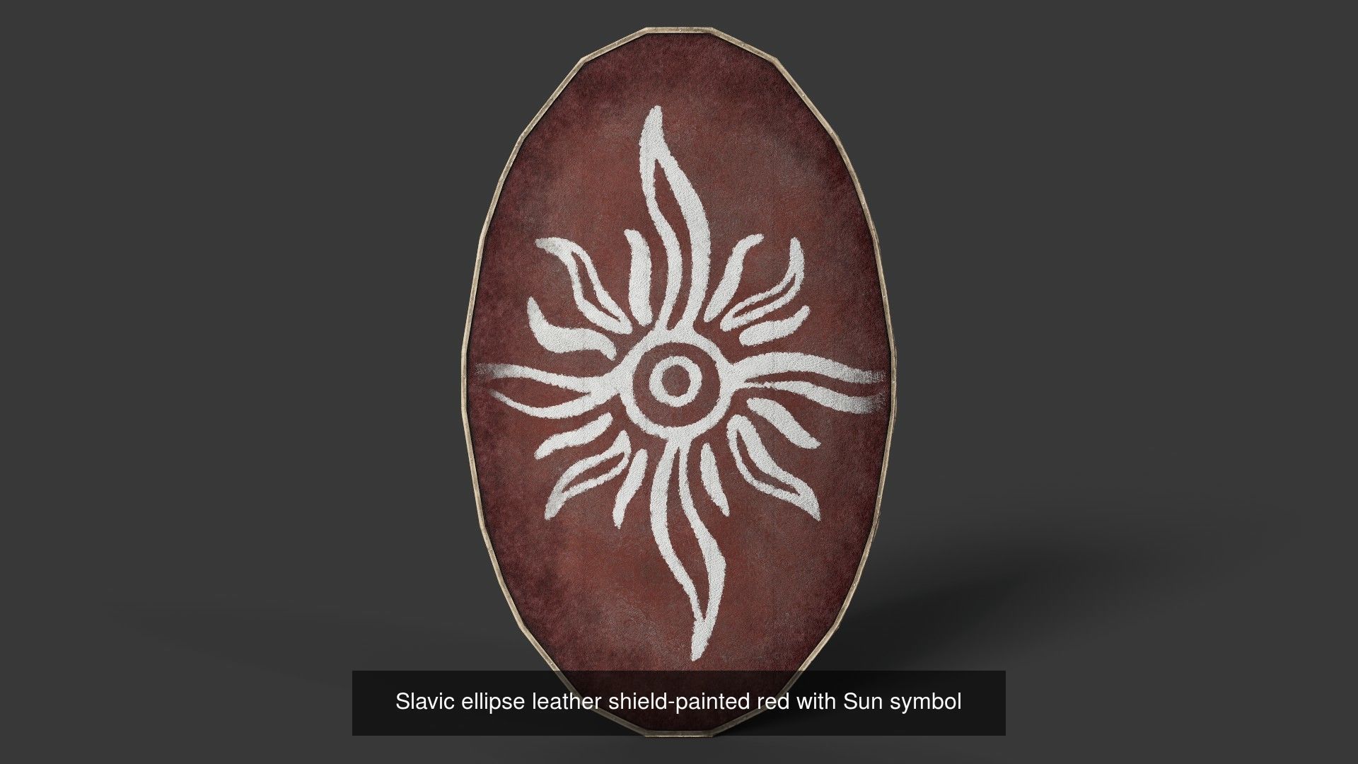 Slavic ellipse shields 40 pieces 3D Model Collection_26