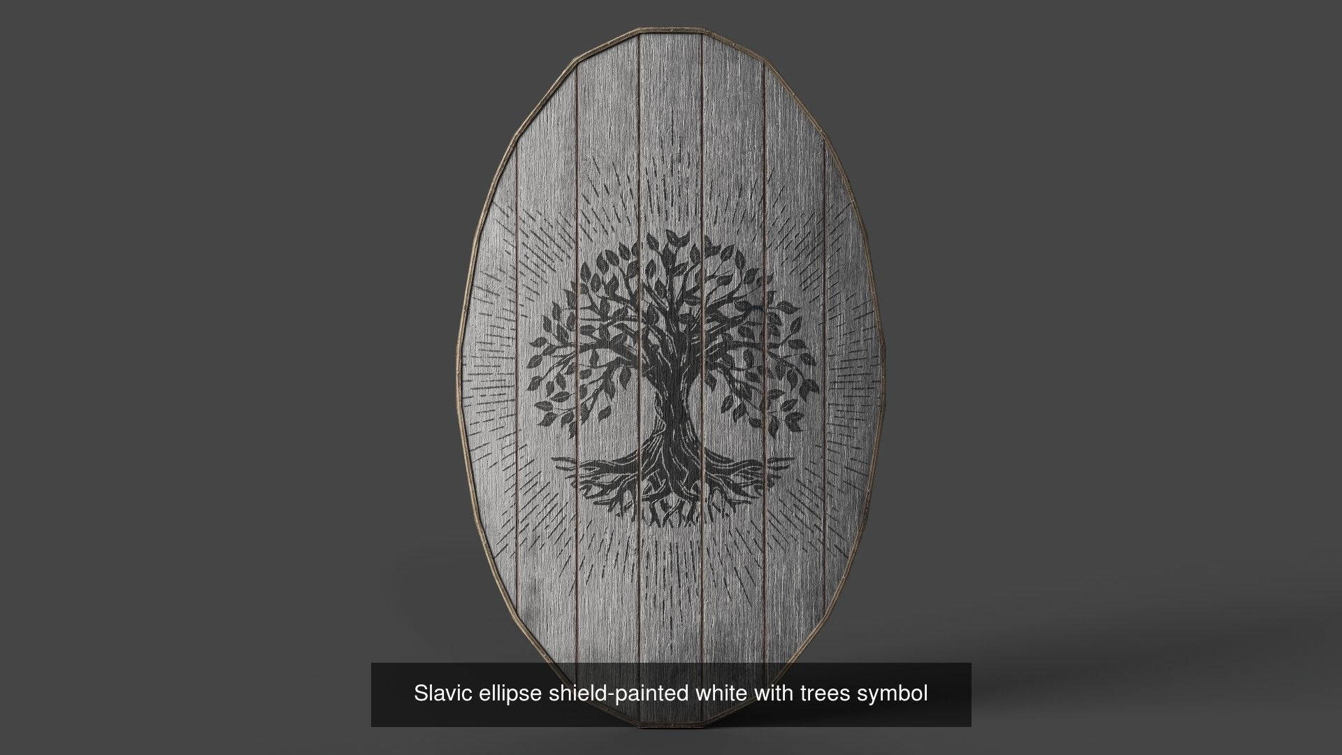 Slavic ellipse shields 40 pieces 3D Model Collection_47