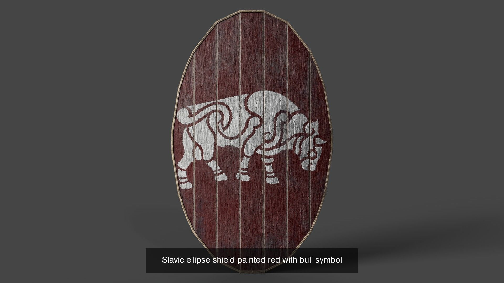 Slavic ellipse shields 40 pieces 3D Model Collection_35