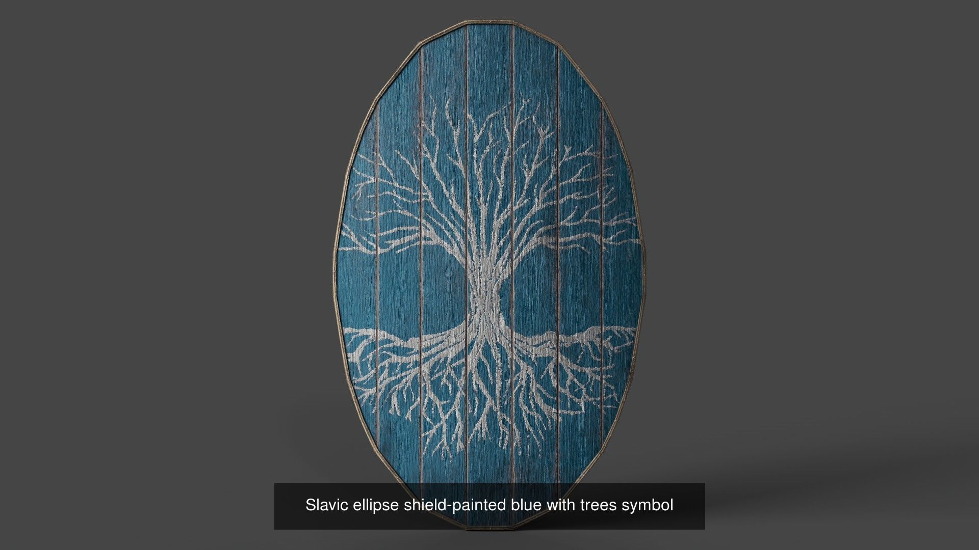 Slavic ellipse shields 40 pieces 3D Model Collection_38