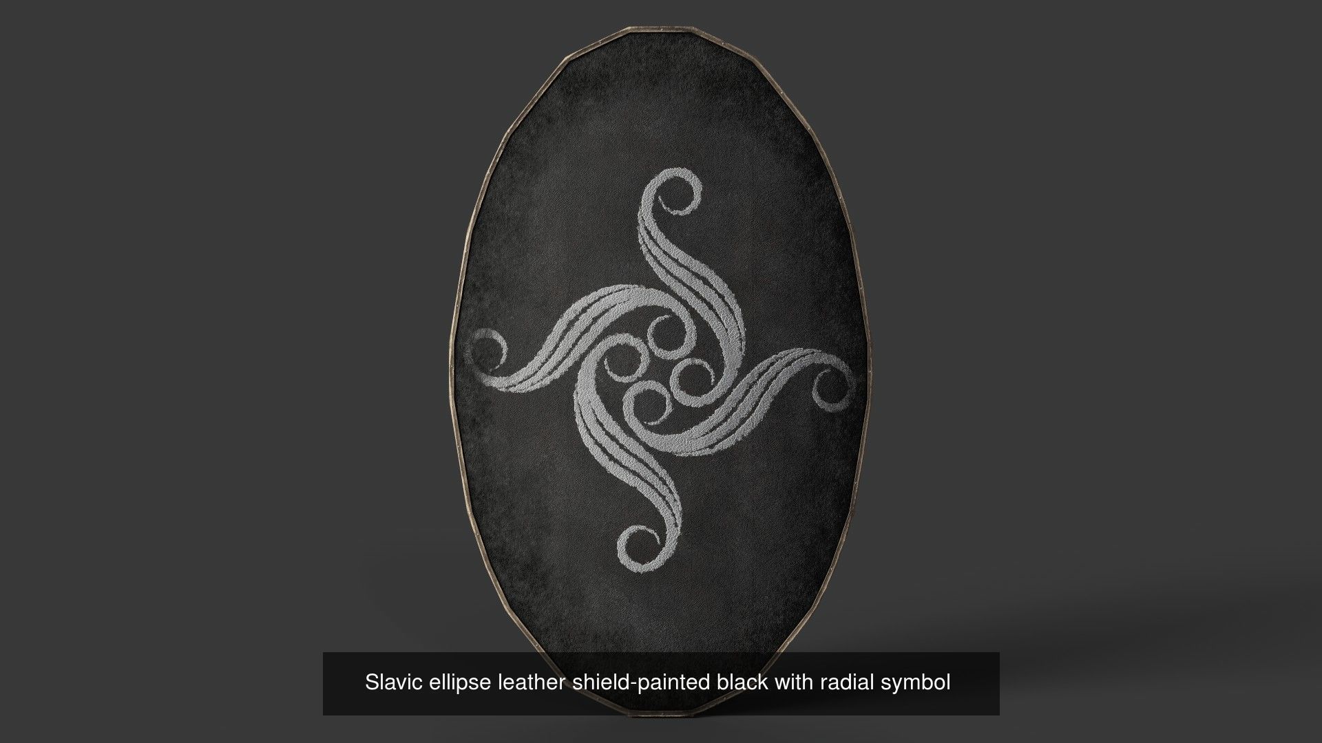 Slavic ellipse shields 40 pieces 3D Model Collection_25