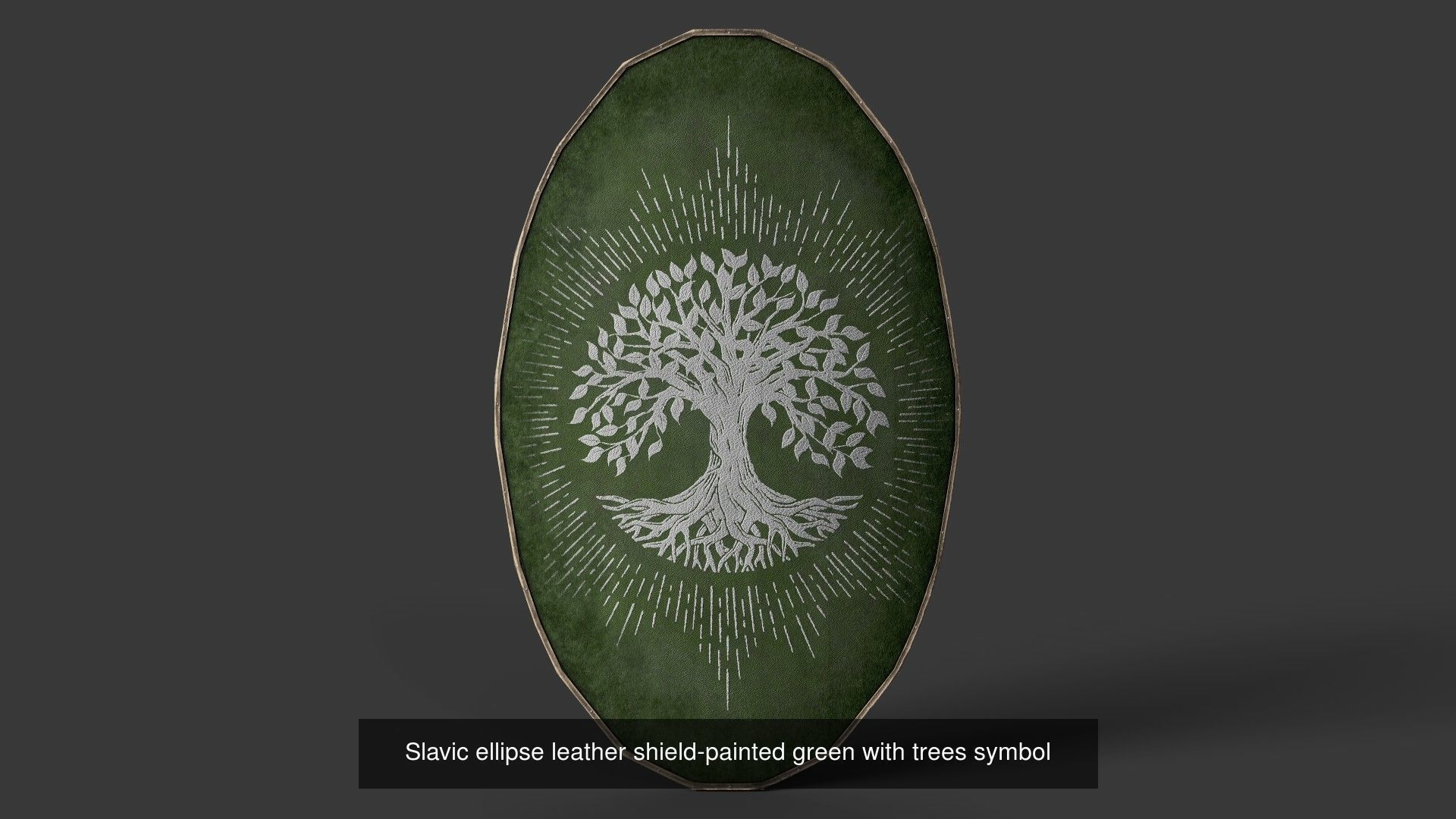 Slavic ellipse shields 40 pieces 3D Model Collection_31