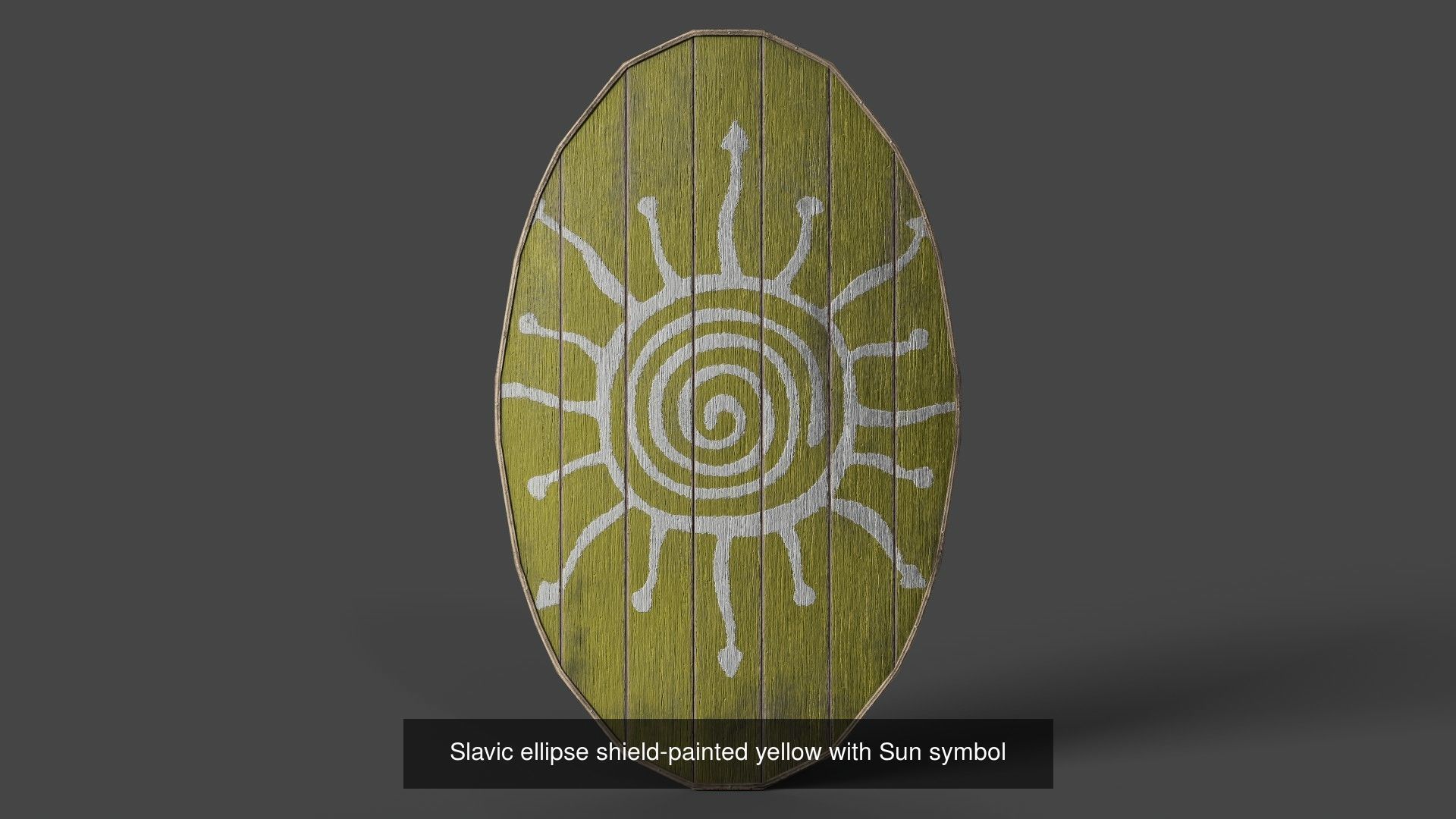 Slavic ellipse shields 40 pieces 3D Model Collection_37