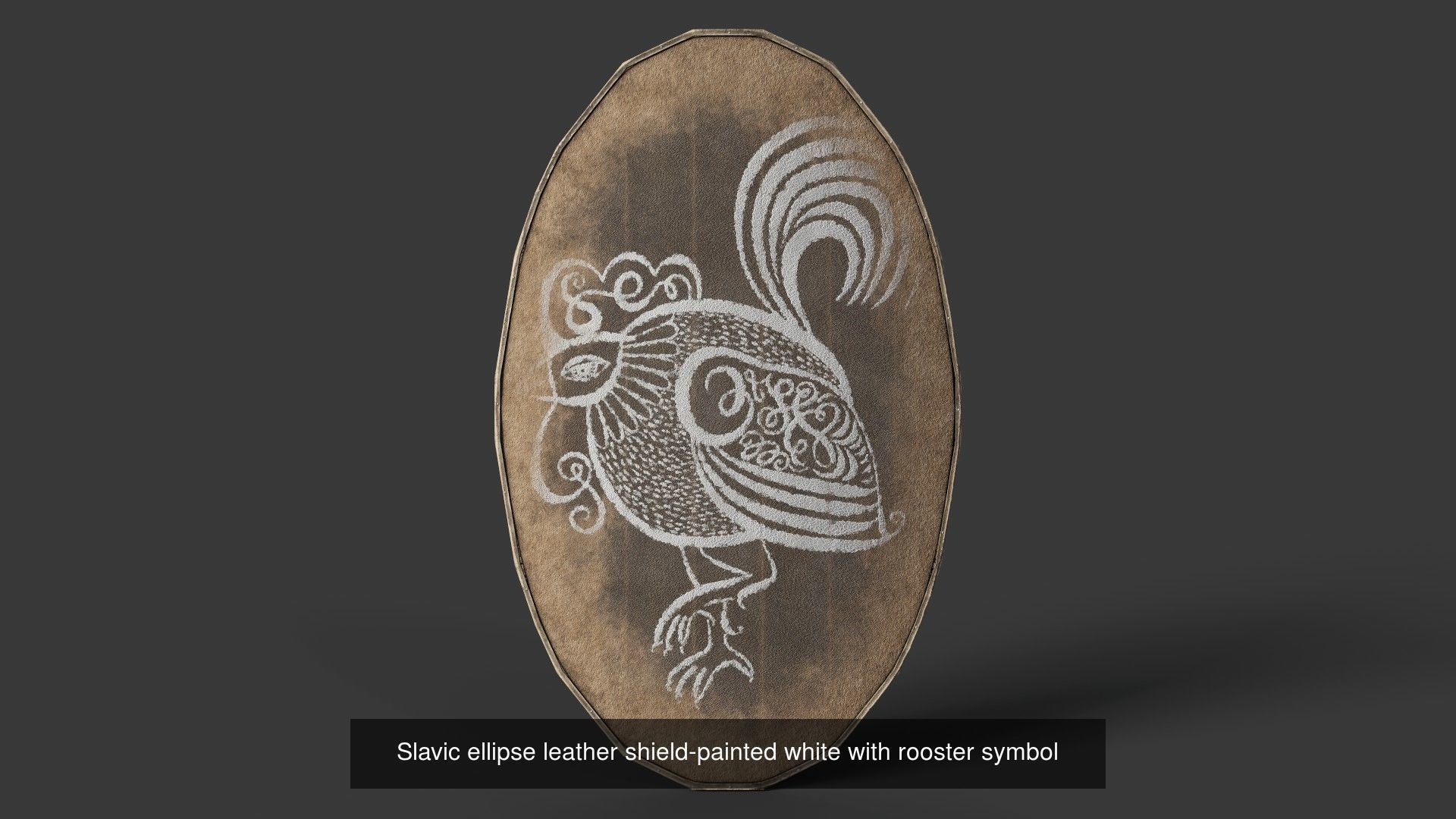 Slavic ellipse shields 40 pieces 3D Model Collection_28