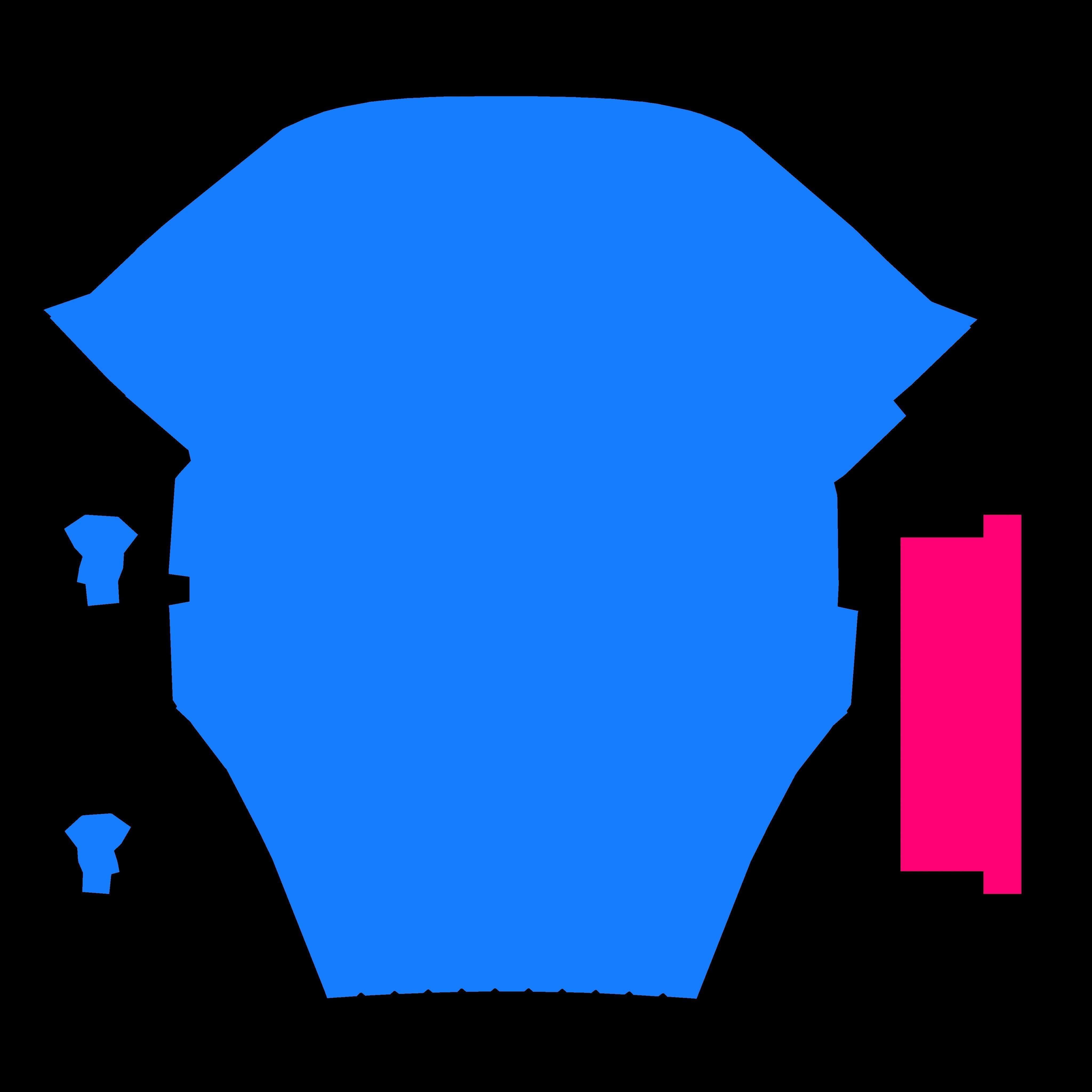 Jersey Road Barrier Low-poly 3D model_6