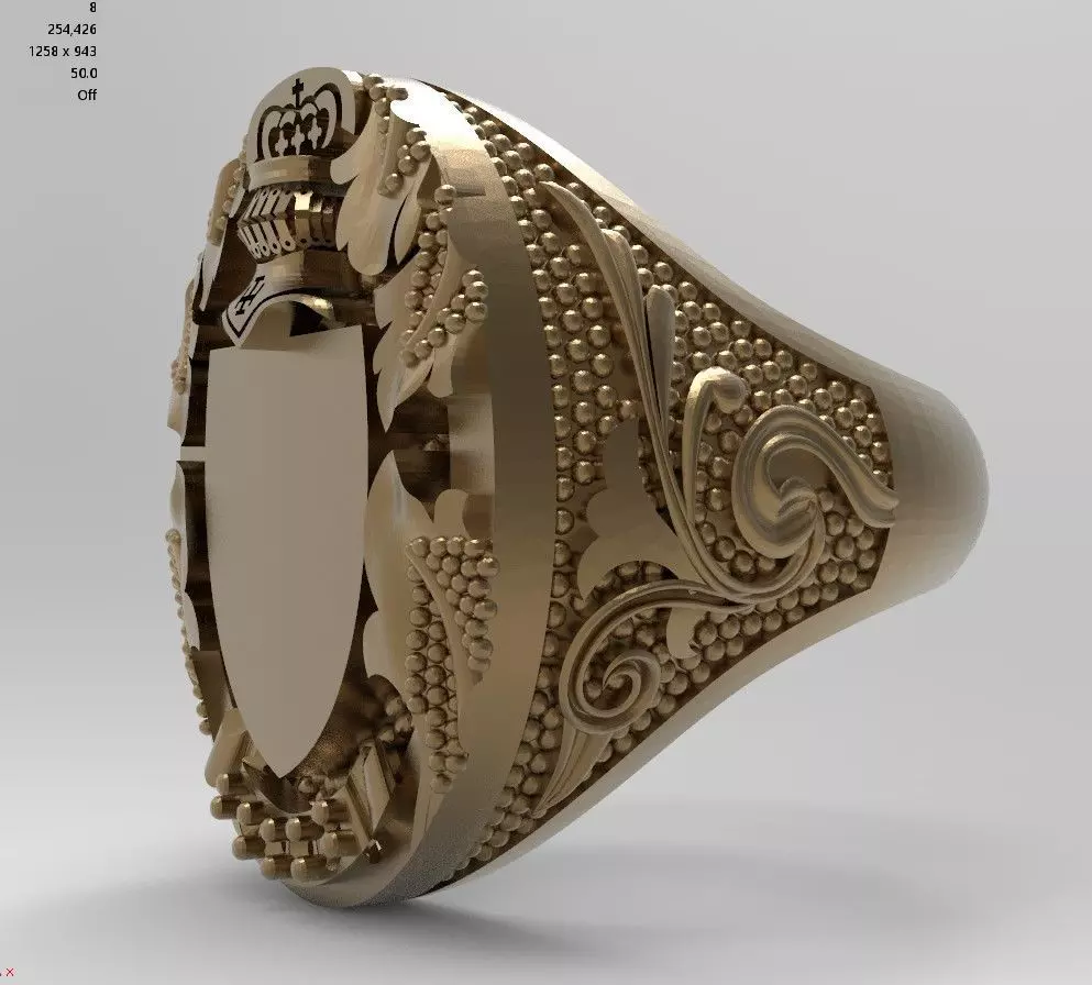 A very special men ring 3D print model