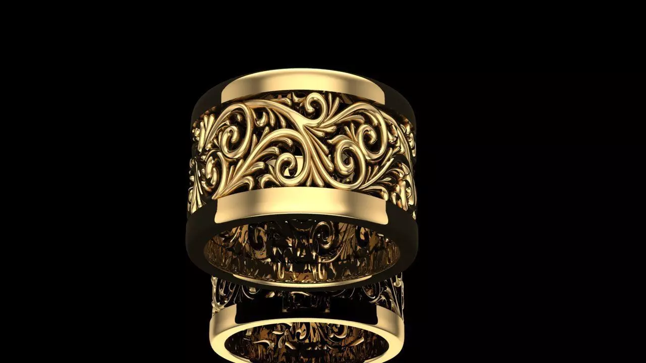 Women Ring 3D print model_0