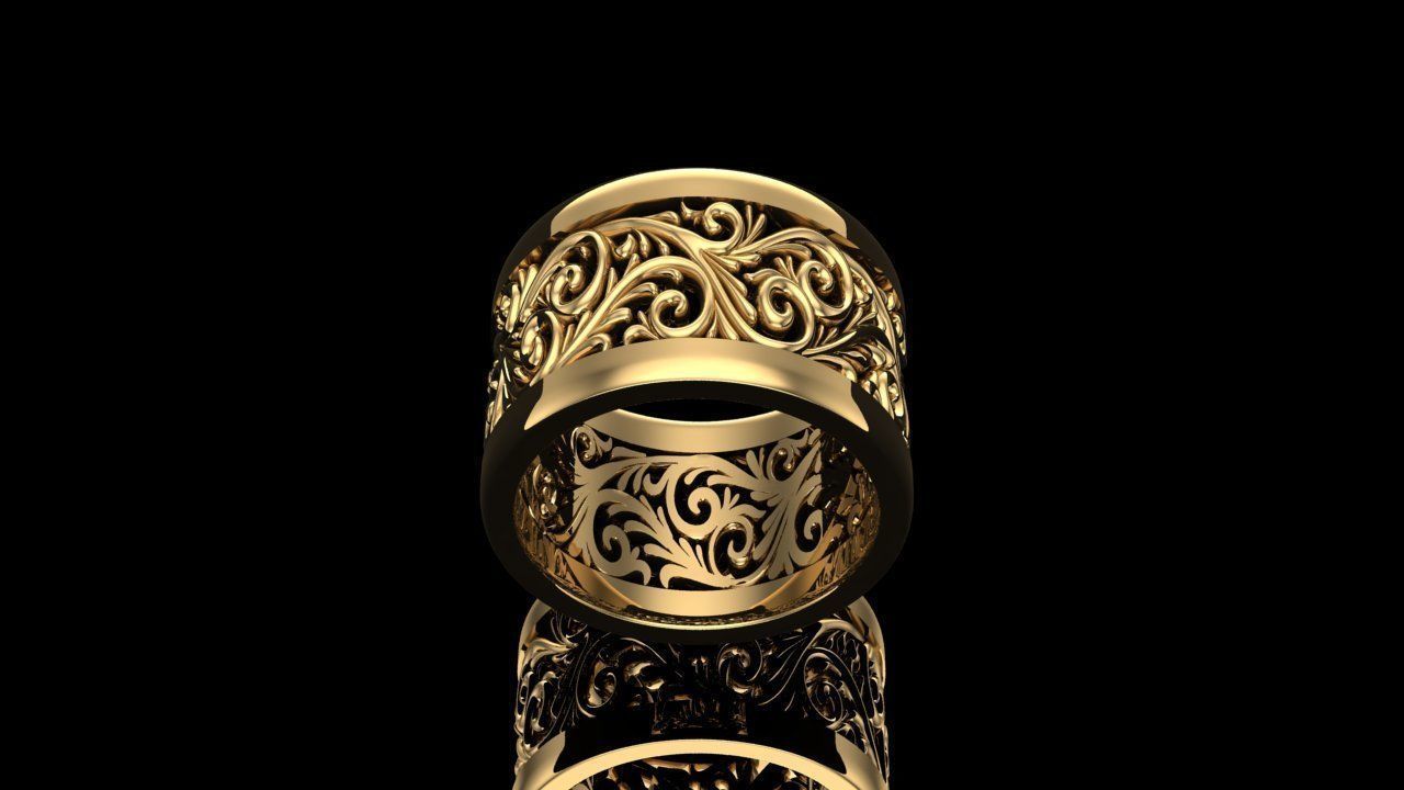Women Ring 3D print model_1