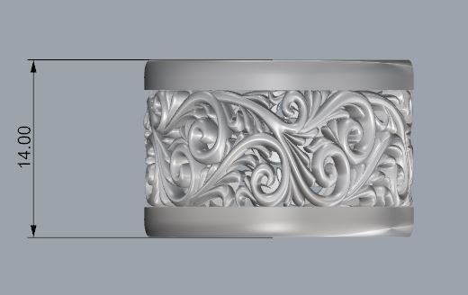 Women Ring 3D print model_7