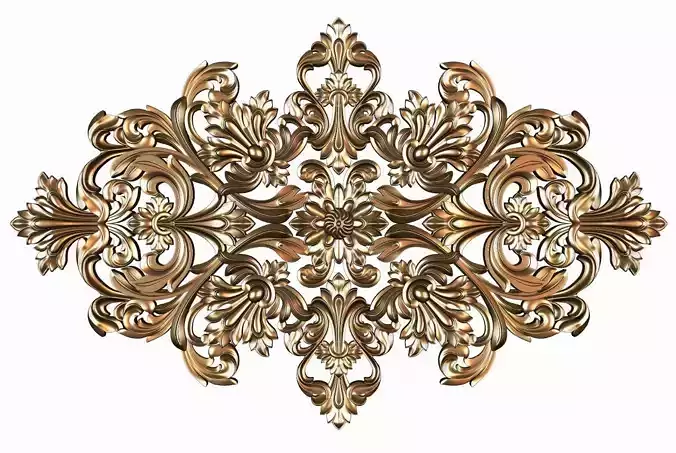 Carved decor ornament for cnc 21