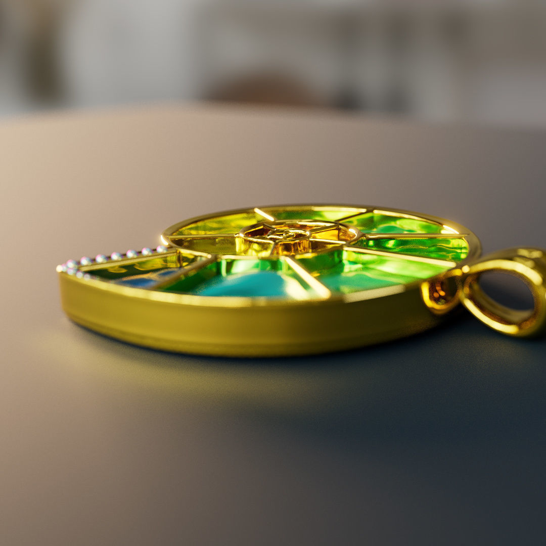 Modern shell jewellery for 3d printing 3D print model_34