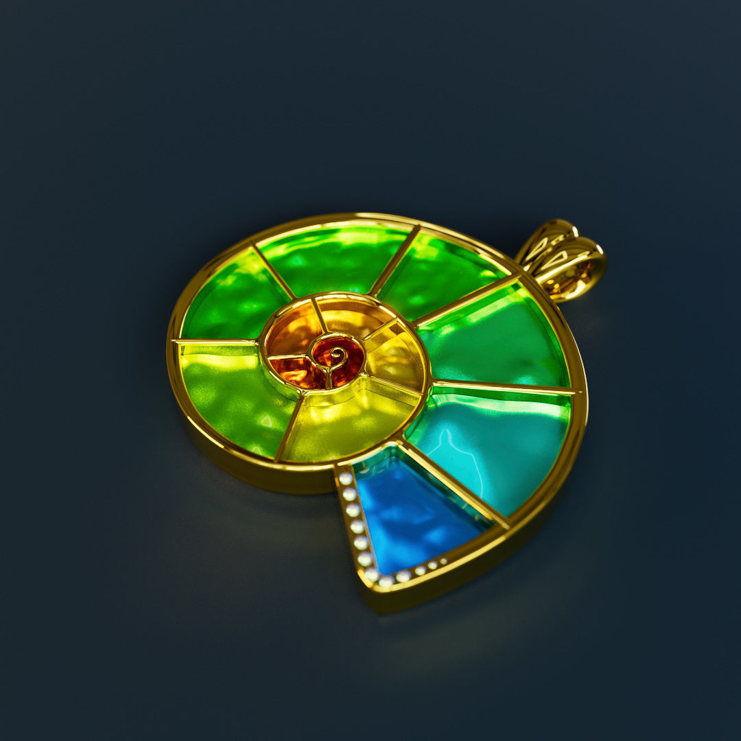 Modern shell jewellery for 3d printing 3D print model_5