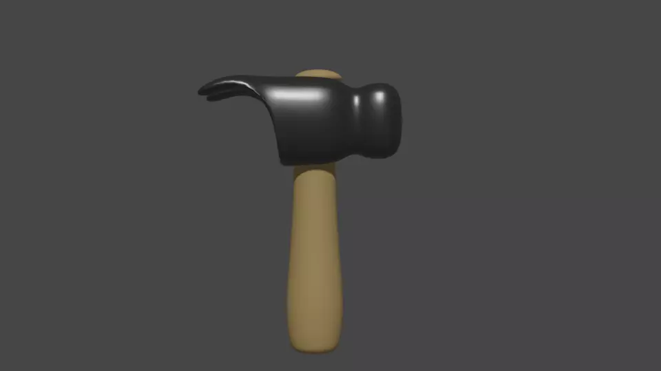hammer Low-poly 3D model_0