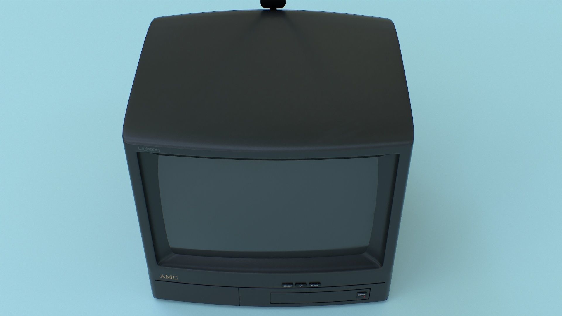 CRT Television Low-poly 3D model_27