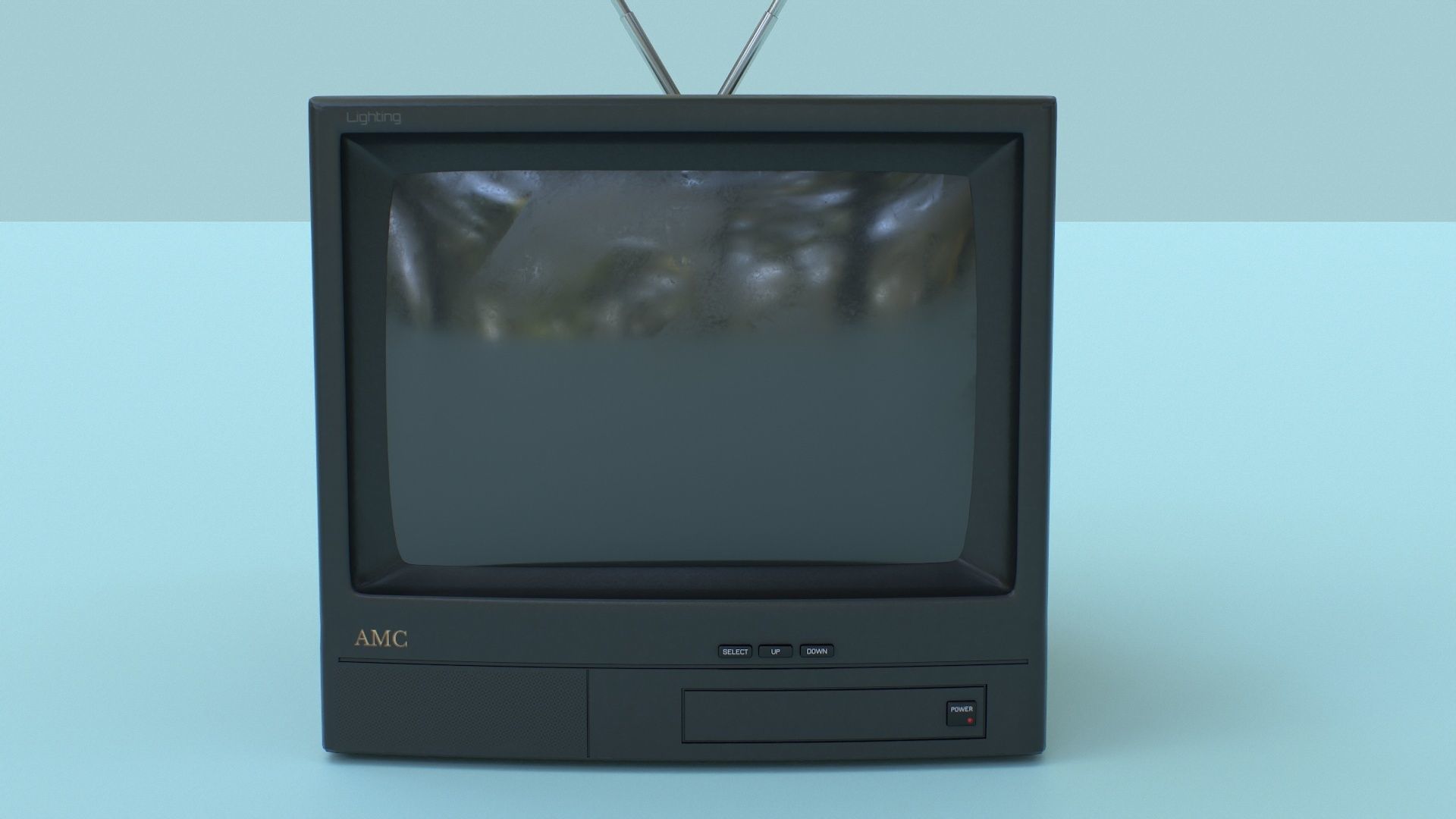 CRT Television Low-poly 3D model_29