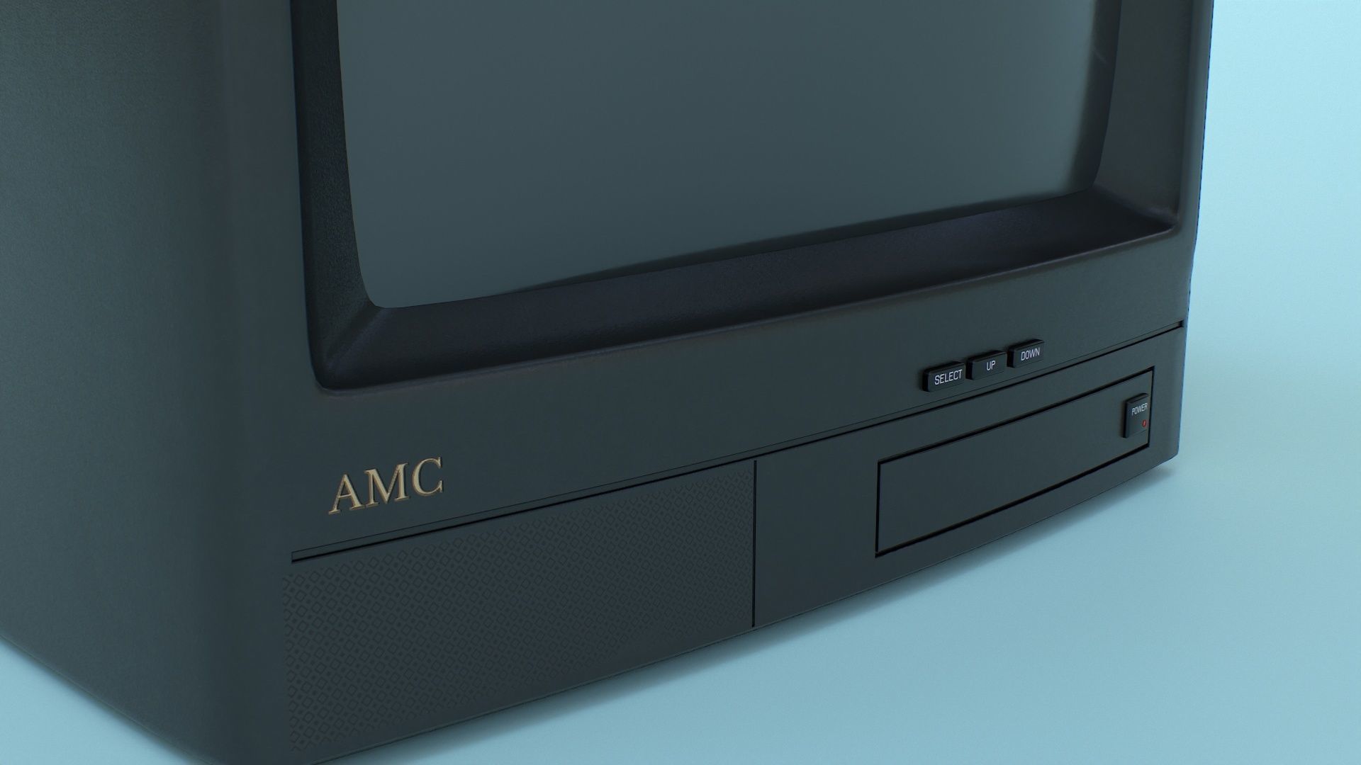 CRT Television Low-poly 3D model_31