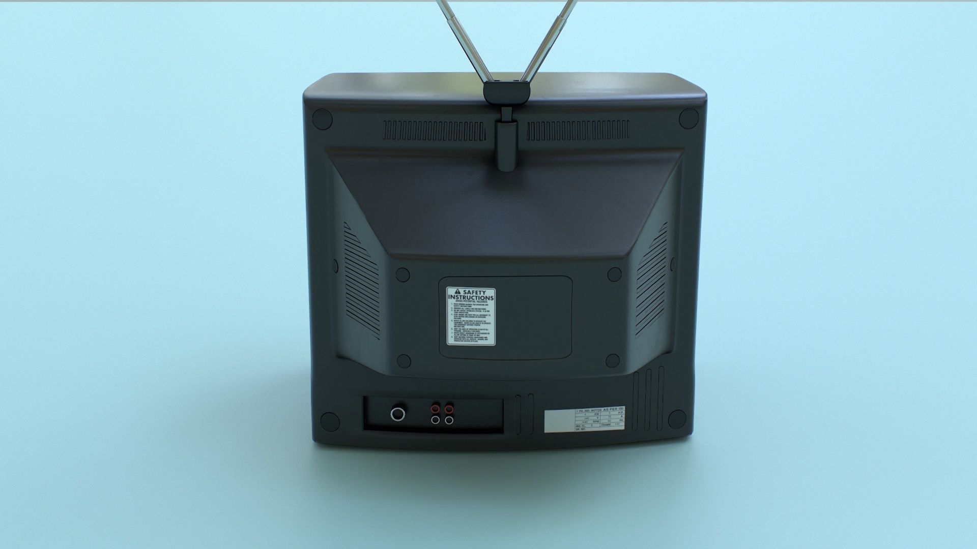 CRT Television Low-poly 3D model_23
