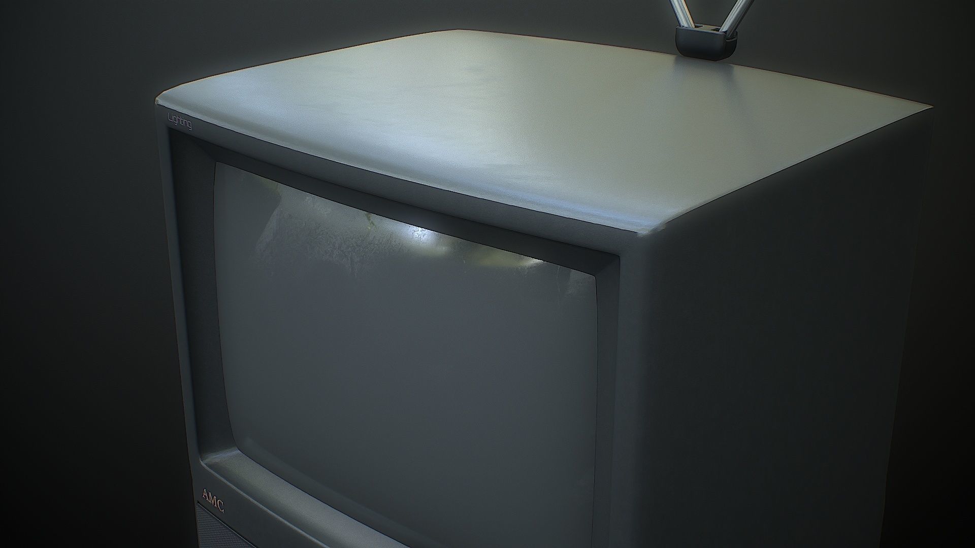 CRT Television Low-poly 3D model_11