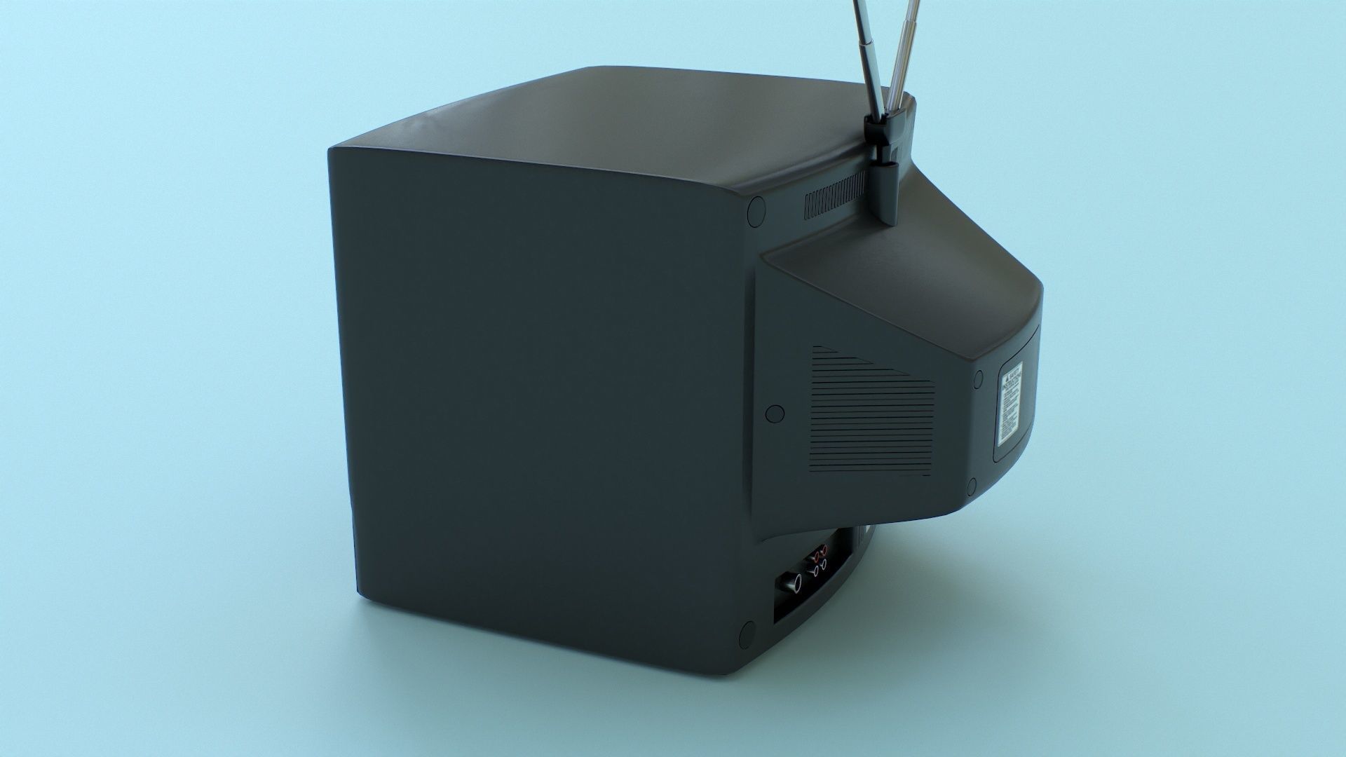 CRT Television Low-poly 3D model_25