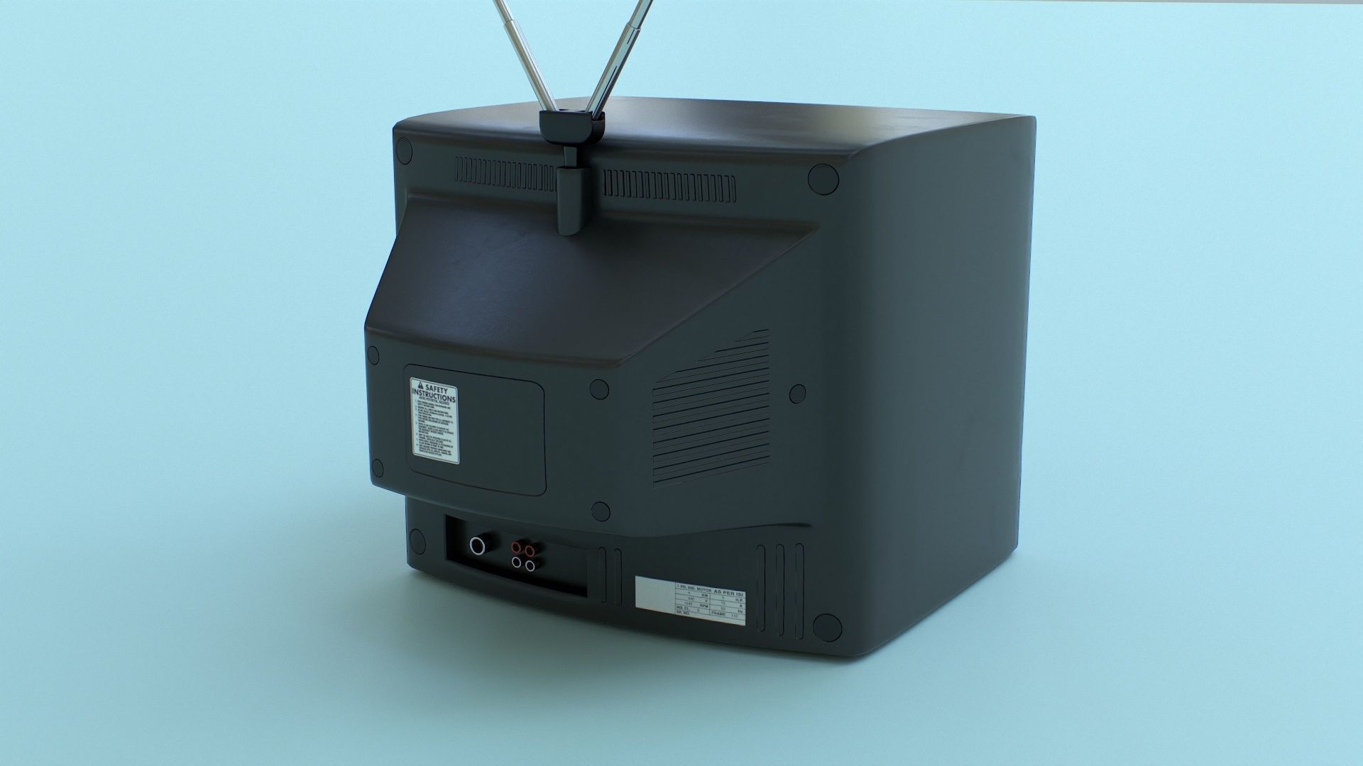 CRT Television Low-poly 3D model_22
