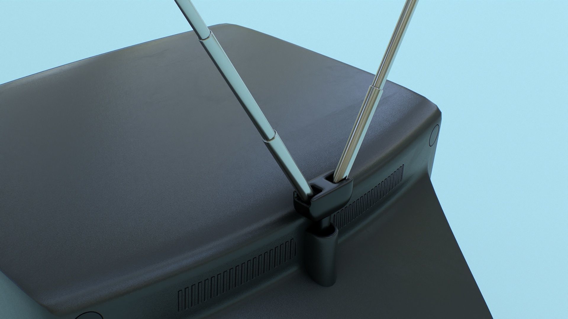 CRT Television Low-poly 3D model_35