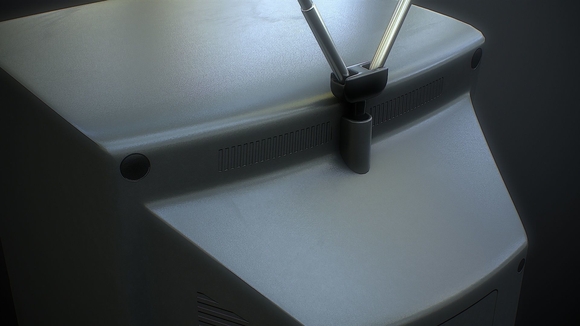 CRT Television Low-poly 3D model_12