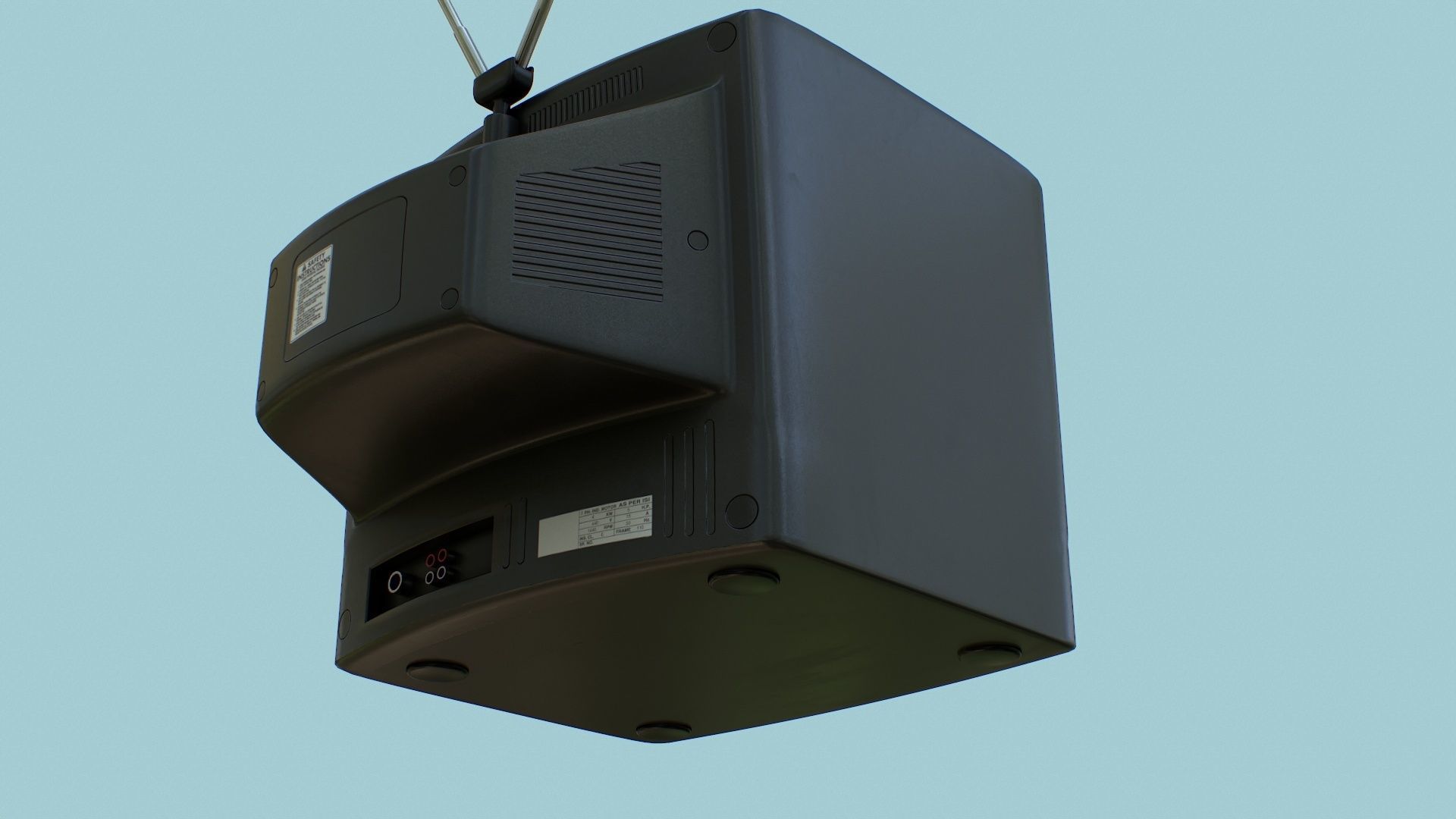CRT Television Low-poly 3D model_39