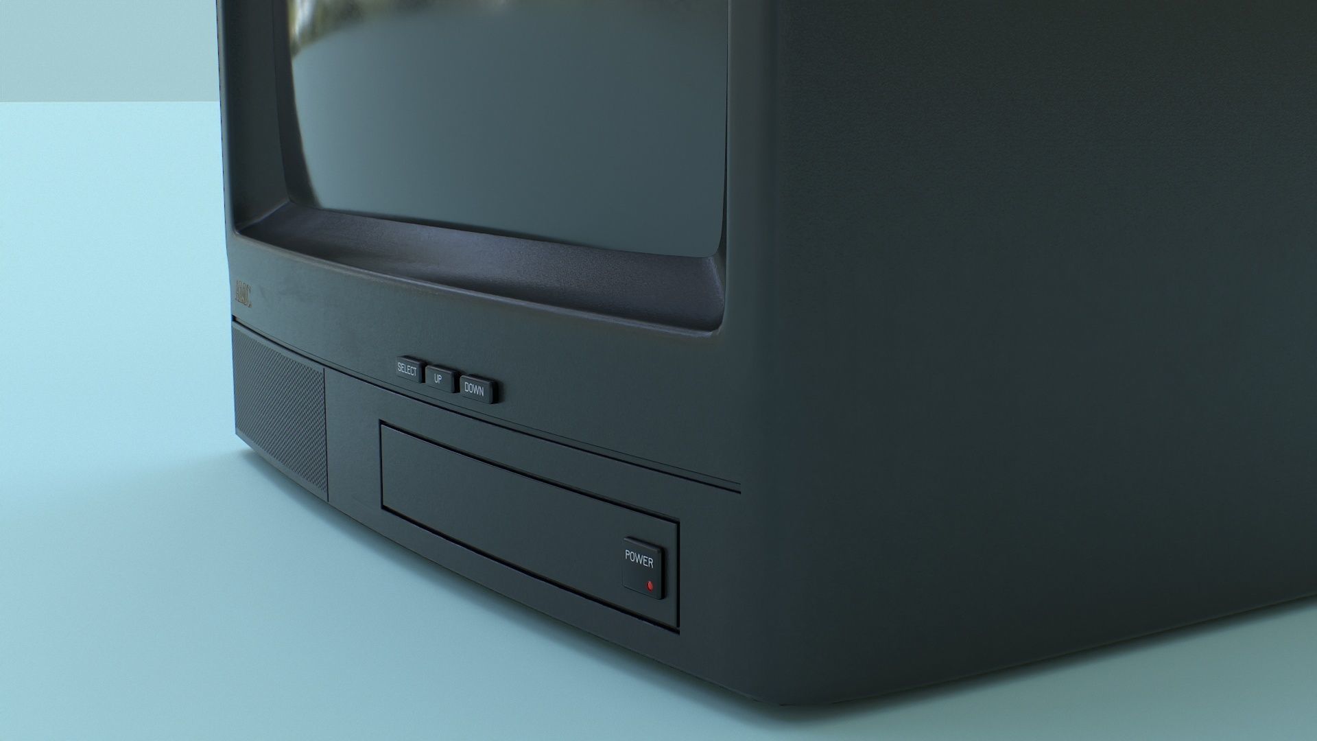 CRT Television Low-poly 3D model_32